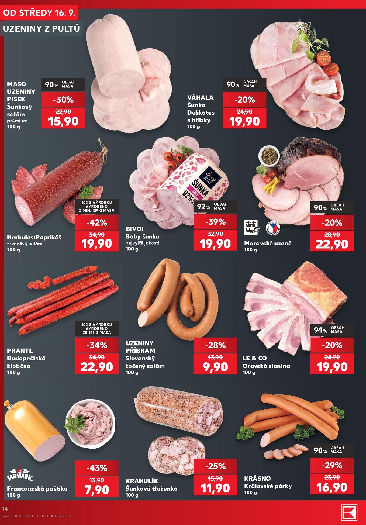 kaufland - Aktuální Kaufland - Praha 4 leták platný od středy 16.09.2026 do úterý 22.09.2026 - page: 14
