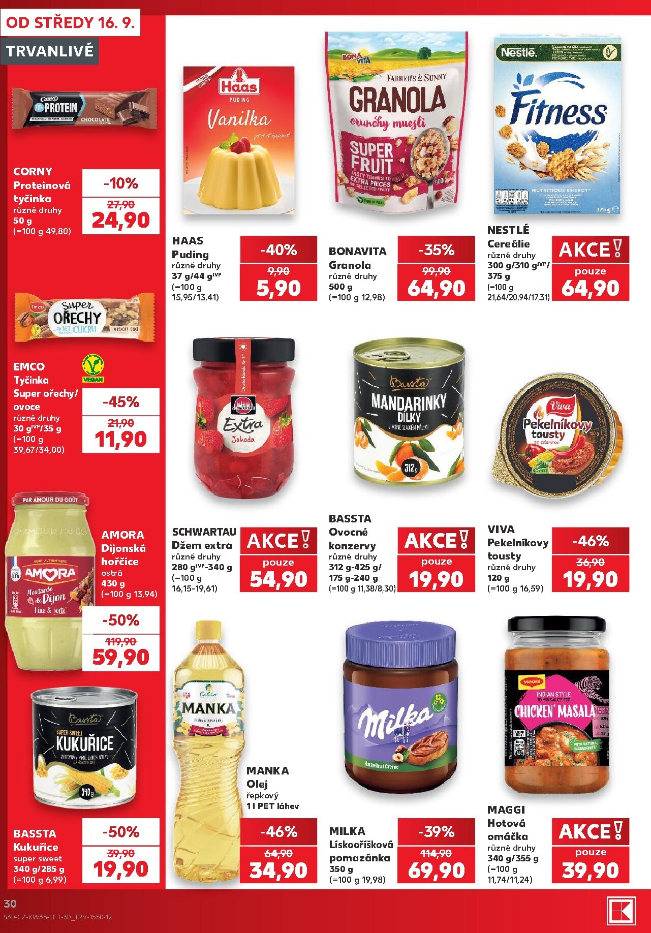 kaufland - Aktuální Kaufland - Praha 4 leták platný od středy 16.09.2026 do úterý 22.09.2026 - page: 30
