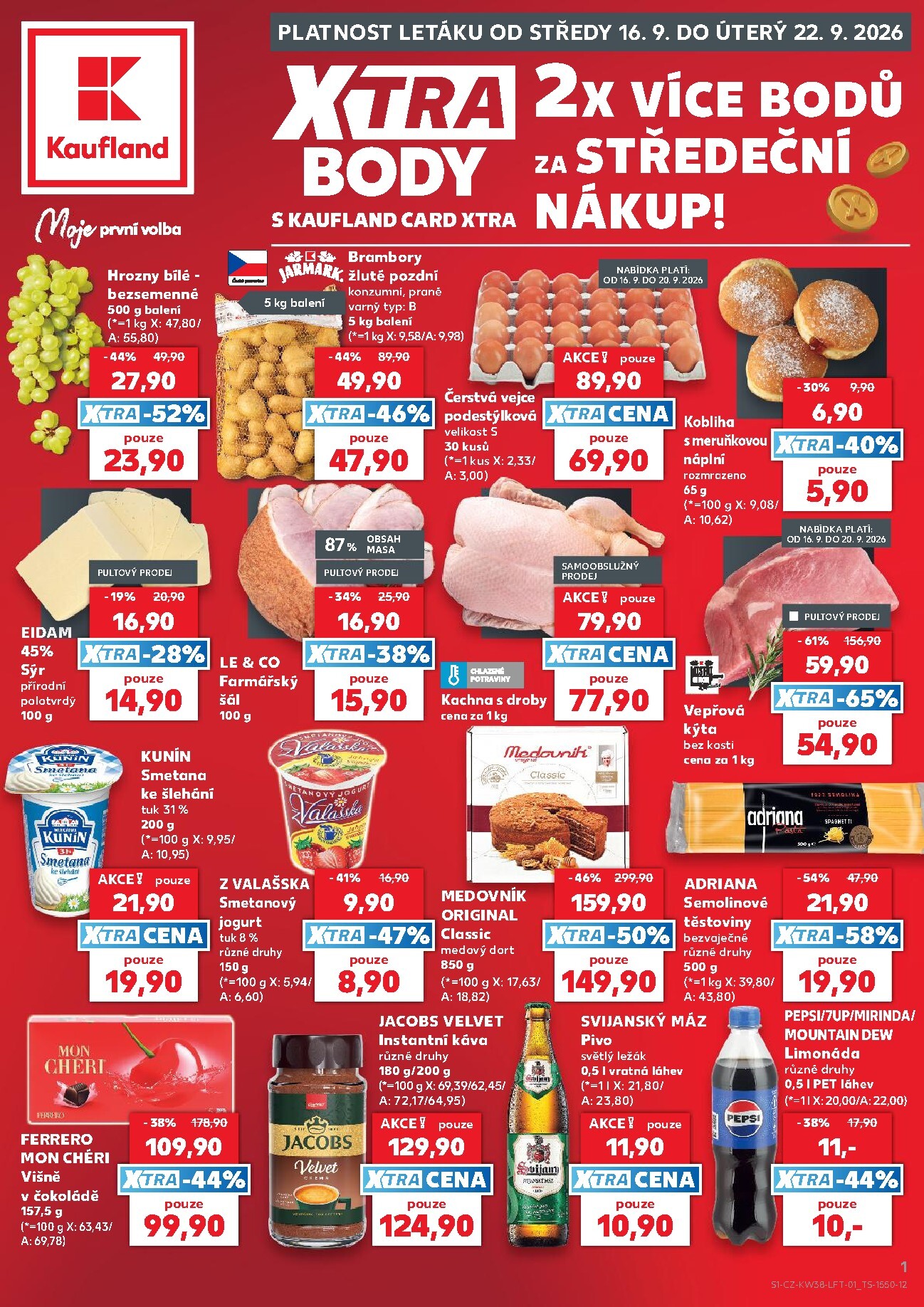 kaufland - Aktuální Kaufland - Praha 4 leták platný od středy 16.09.2026 do úterý 22.09.2026