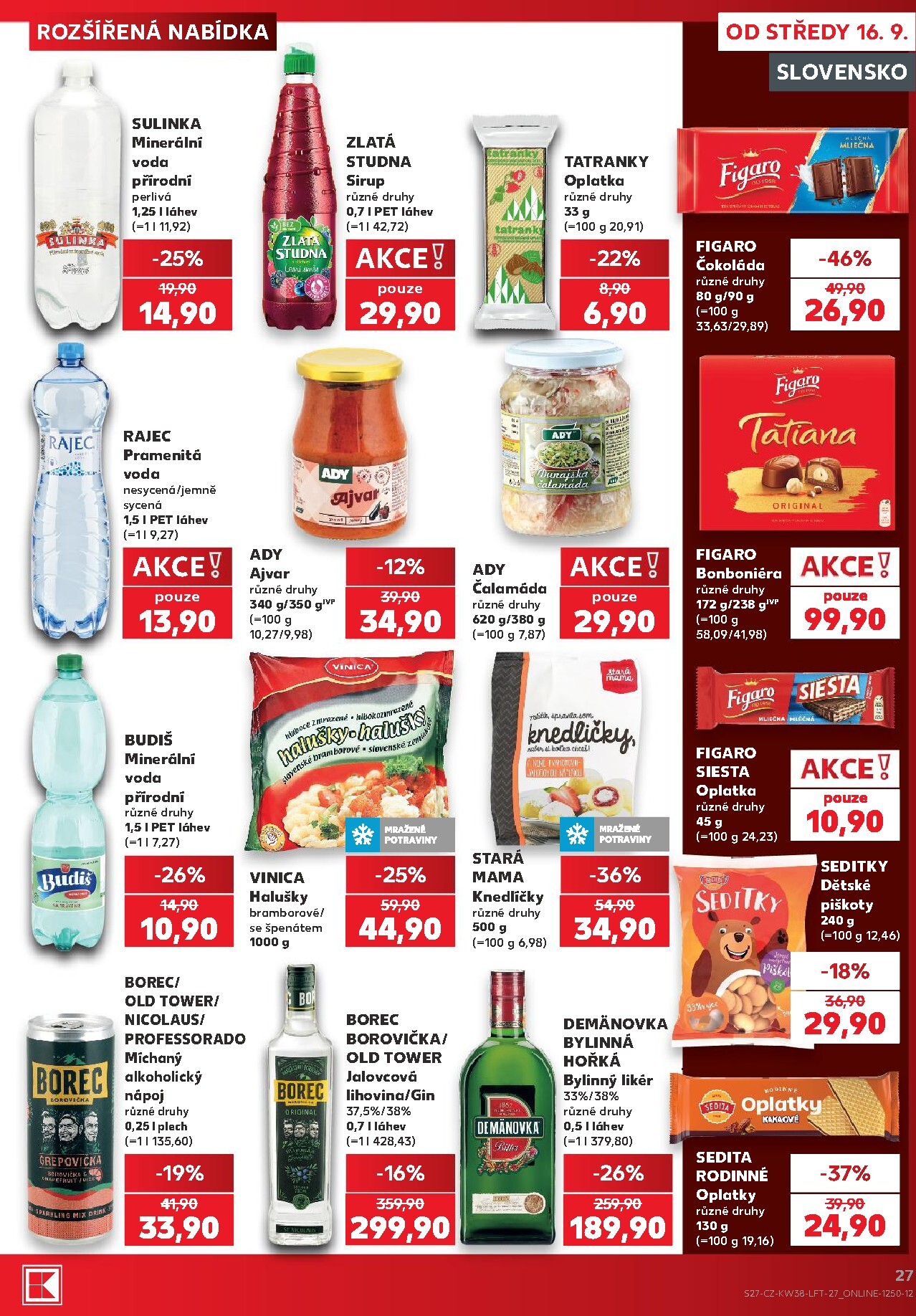 kaufland - Aktuální Kaufland - Praha 4 leták platný od středy 16.09.2026 do úterý 22.09.2026 - page: 27