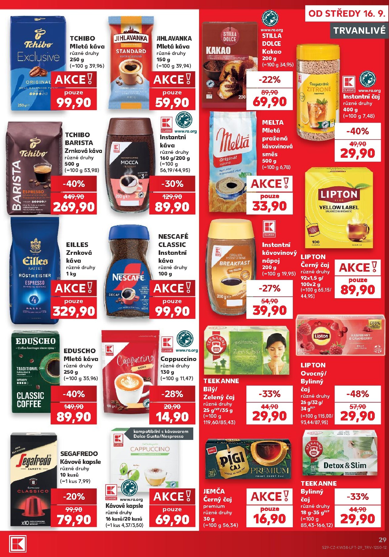 kaufland - Aktuální Kaufland - Praha 4 leták platný od středy 16.09.2026 do úterý 22.09.2026 - page: 29