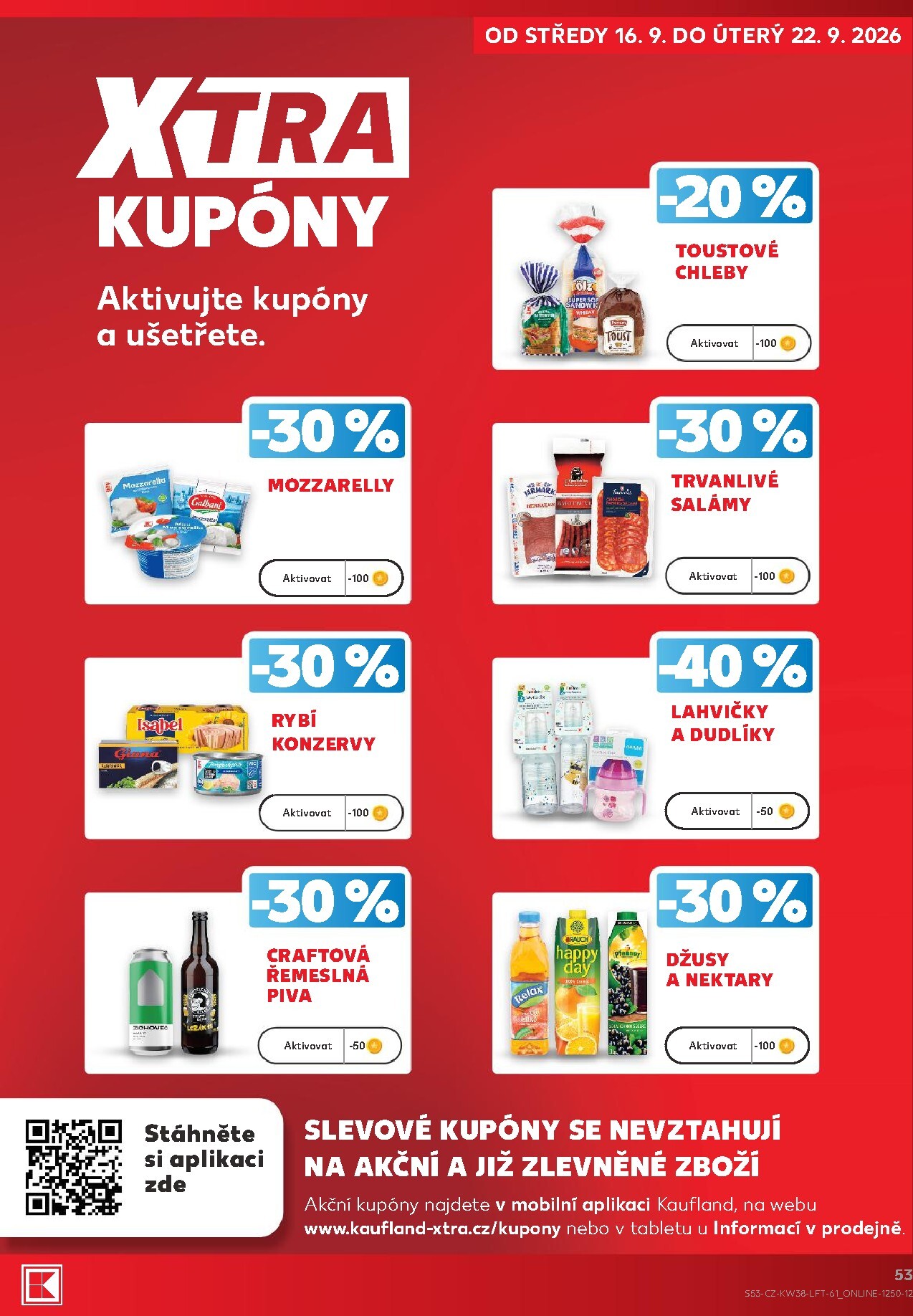 kaufland - Aktuální Kaufland - Praha 4 leták platný od středy 16.09.2026 do úterý 22.09.2026 - page: 53
