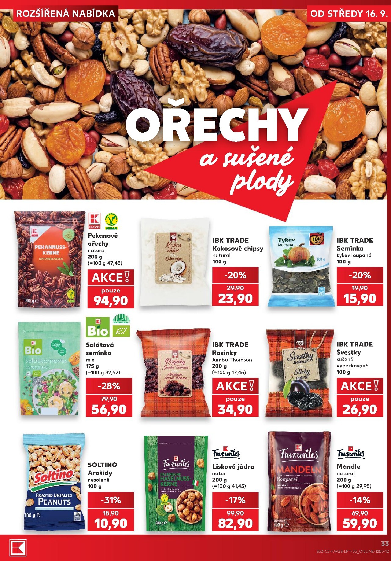 kaufland - Aktuální Kaufland - Praha 4 leták platný od středy 16.09.2026 do úterý 22.09.2026 - page: 33