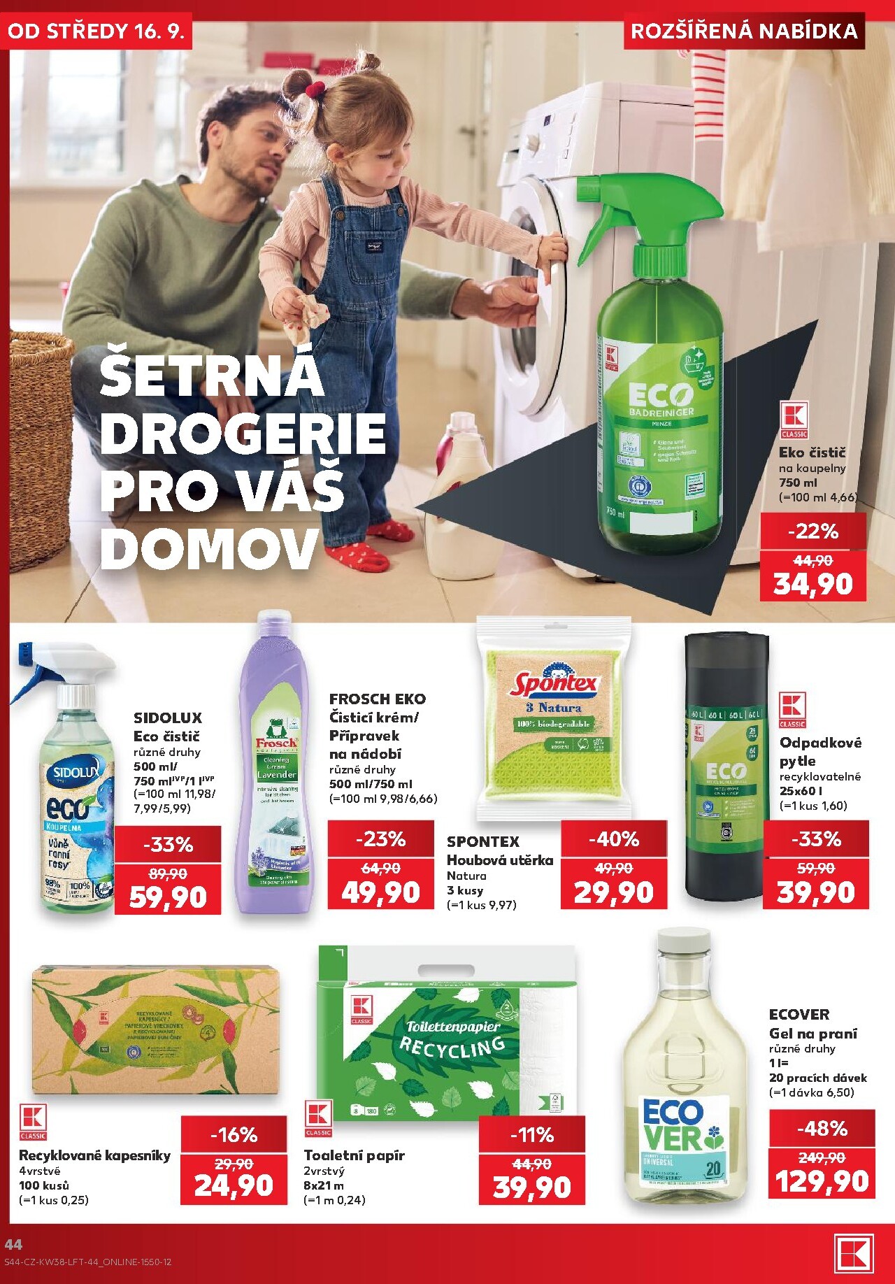 kaufland - Aktuální Kaufland - Praha 4 leták platný od středy 16.09.2026 do úterý 22.09.2026 - page: 44