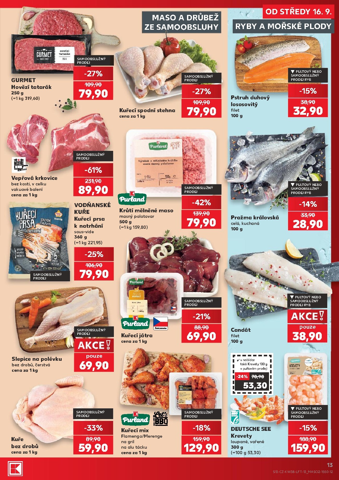 kaufland - Aktuální Kaufland - Praha 4 leták platný od středy 16.09.2026 do úterý 22.09.2026 - page: 13