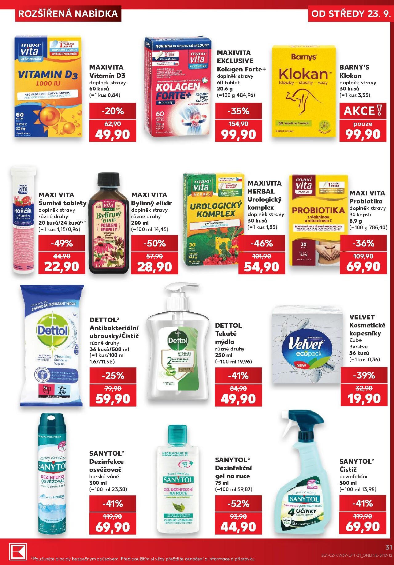 kaufland - Kaufland - Brno leták na příští týden od středy 23.09.2026 do úterý 29.09.2026 - page: 31