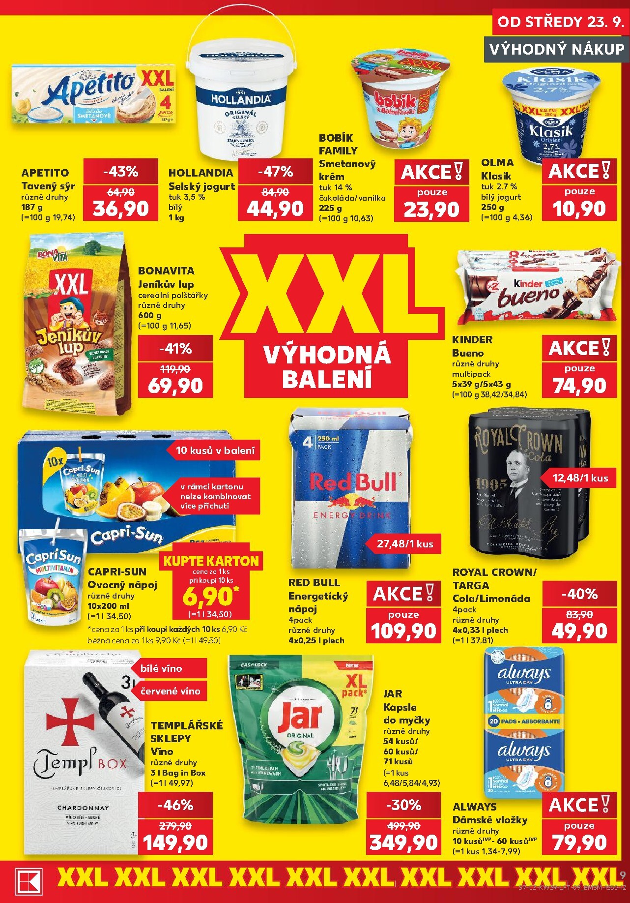 kaufland - Kaufland - Brno leták na příští týden od středy 23.09.2026 do úterý 29.09.2026 - page: 9