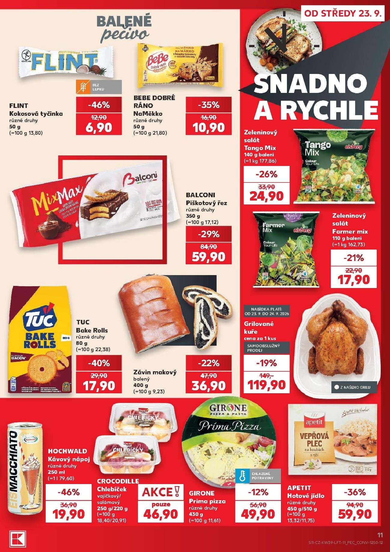 kaufland - Kaufland - Brno leták na příští týden od středy 23.09.2026 do úterý 29.09.2026 - page: 11