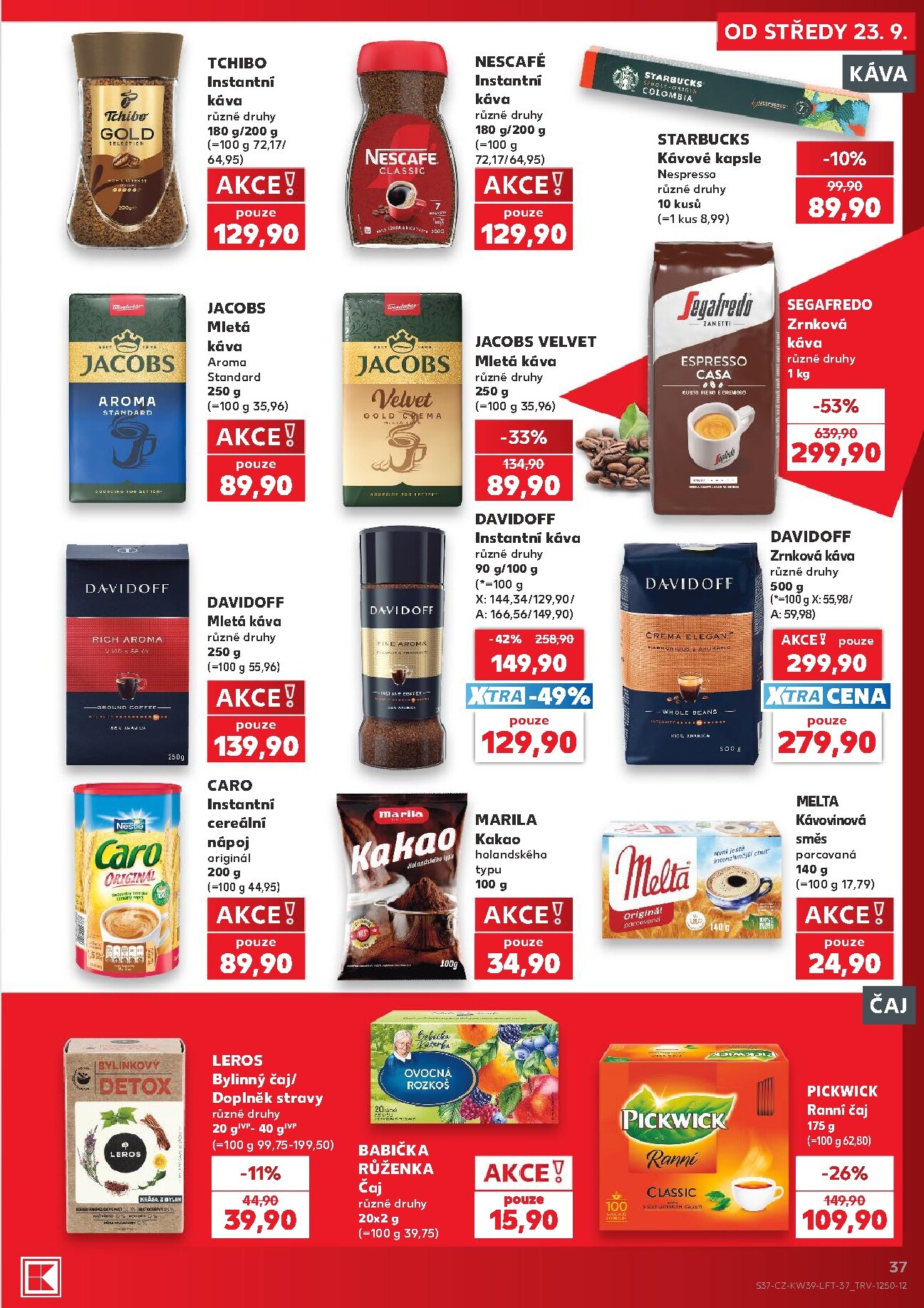 kaufland - Kaufland - Brno leták na příští týden od středy 23.09.2026 do úterý 29.09.2026 - page: 37
