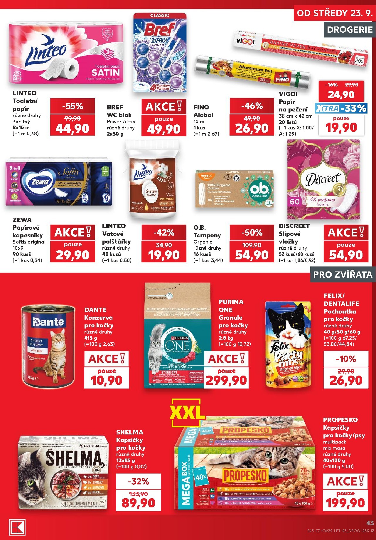 kaufland - Kaufland - Ostrava leták na příští týden od středy 23.09.2026 do úterý 29.09.2026 - page: 43