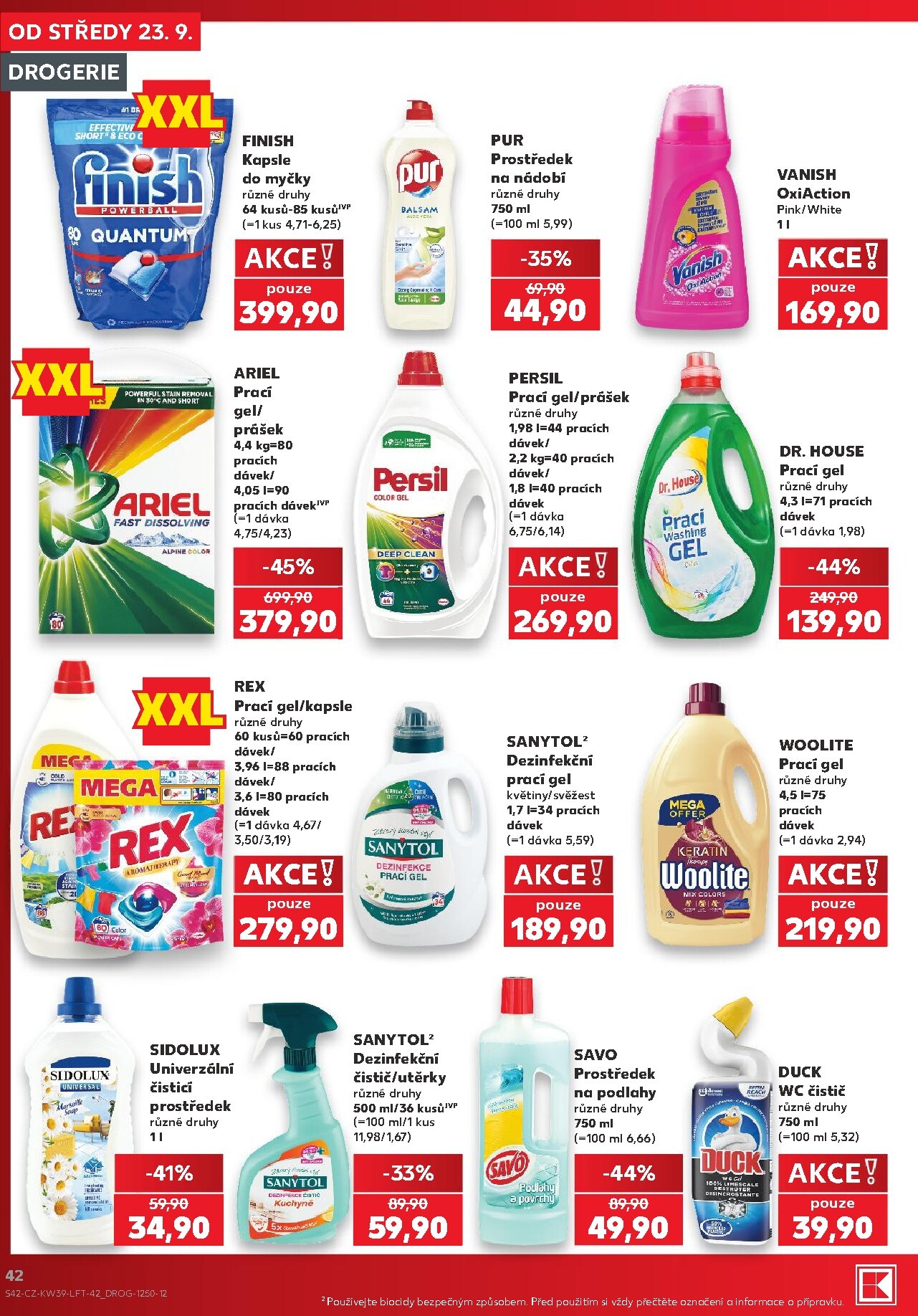kaufland - Kaufland - Ostrava leták na příští týden od středy 23.09.2026 do úterý 29.09.2026 - page: 42