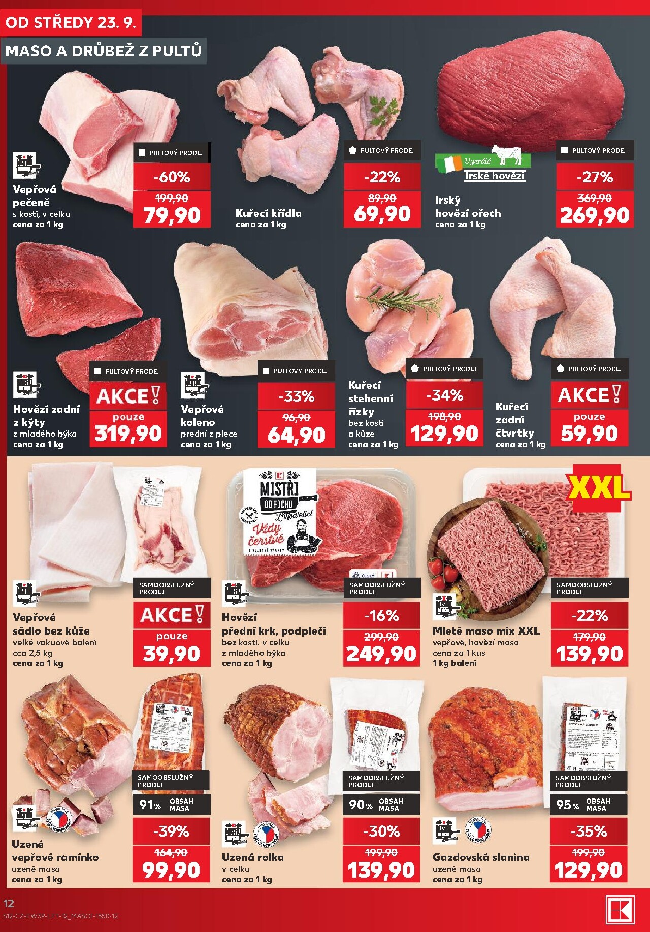 kaufland - Kaufland - Praha 4 leták na příští týden od středy 23.09.2026 do úterý 29.09.2026 - page: 12