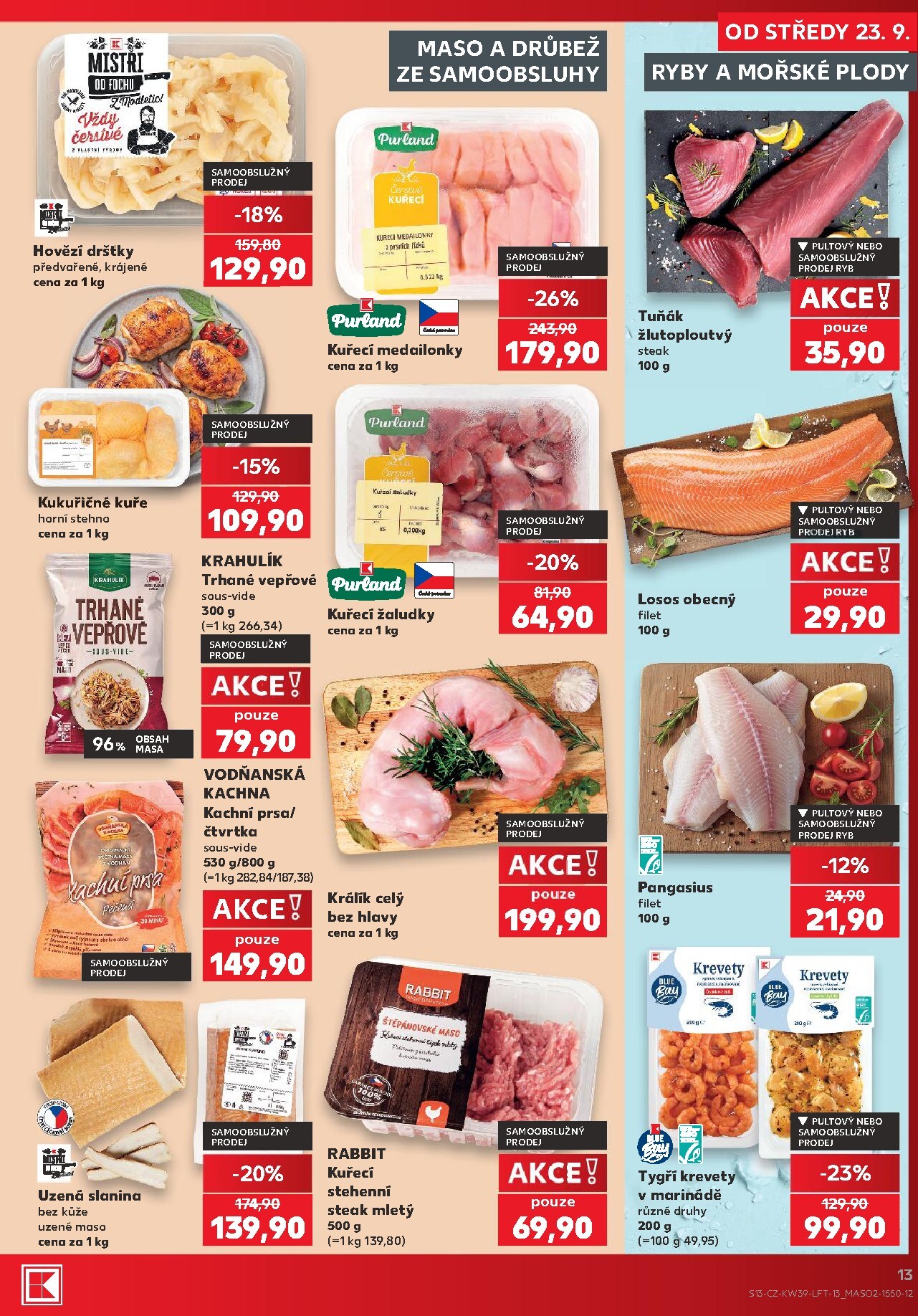 kaufland - Kaufland - Praha 4 leták na příští týden od středy 23.09.2026 do úterý 29.09.2026 - page: 13