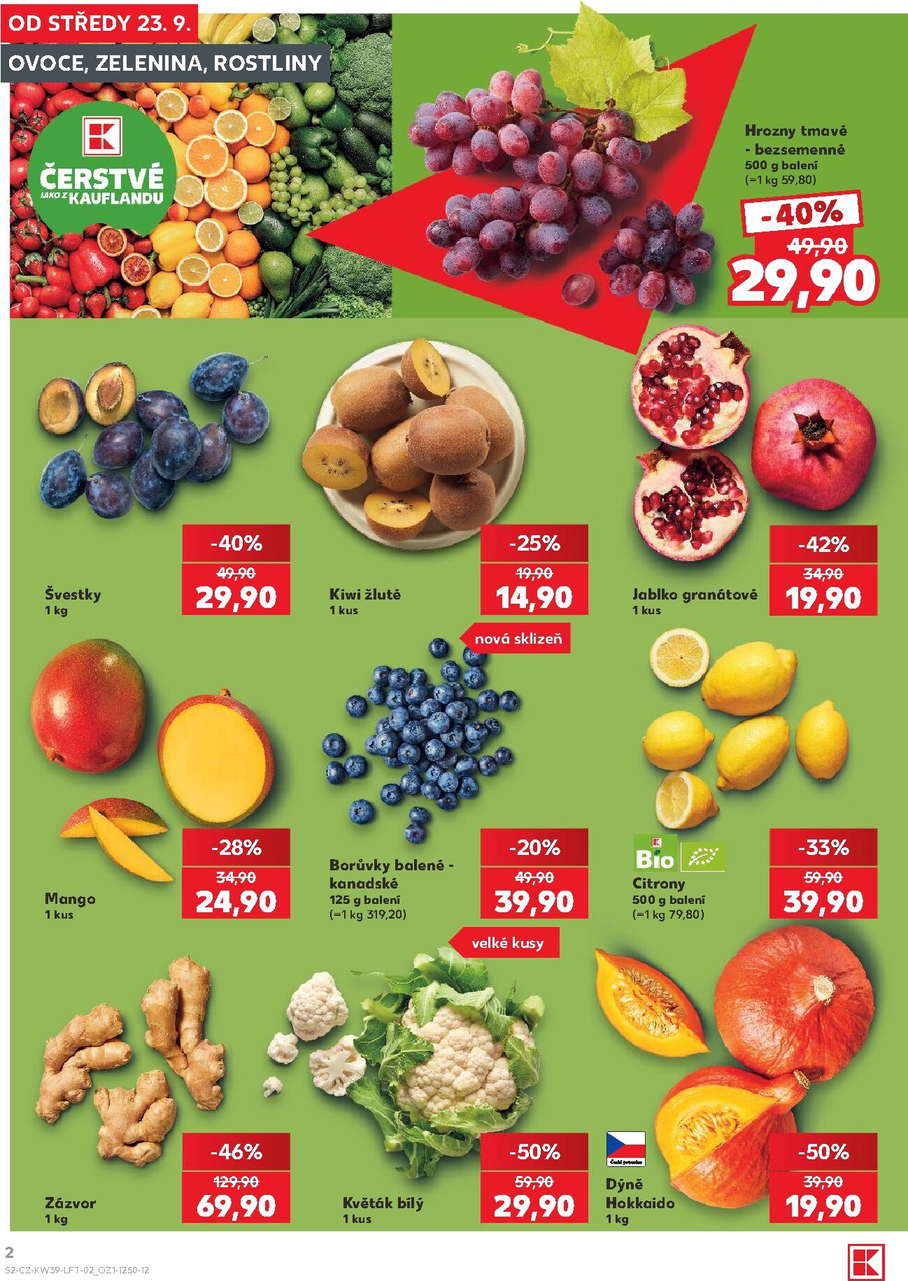 kaufland - Kaufland - Praha 4 leták na příští týden od středy 23.09.2026 do úterý 29.09.2026 - page: 2