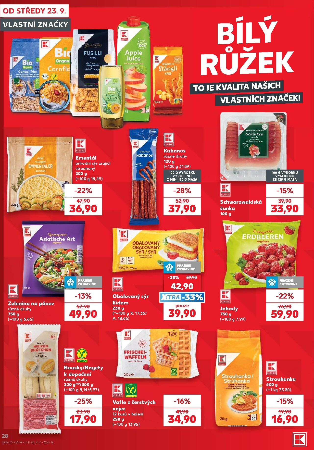 kaufland - Kaufland - Kolín leták na příští týden od středy 23.09.2026 do úterý 29.09.2026 - page: 28