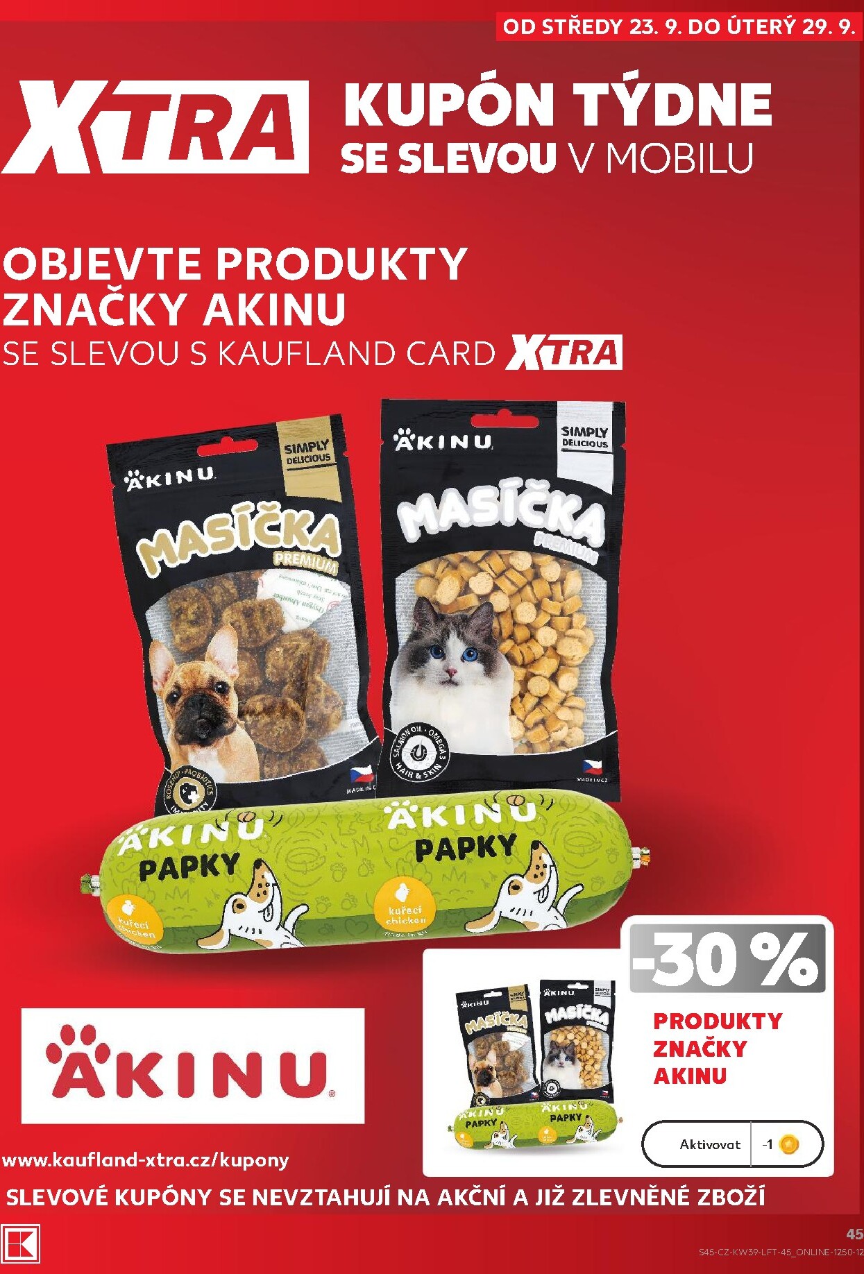 kaufland - Kaufland - Kolín leták na příští týden od středy 23.09.2026 do úterý 29.09.2026 - page: 45