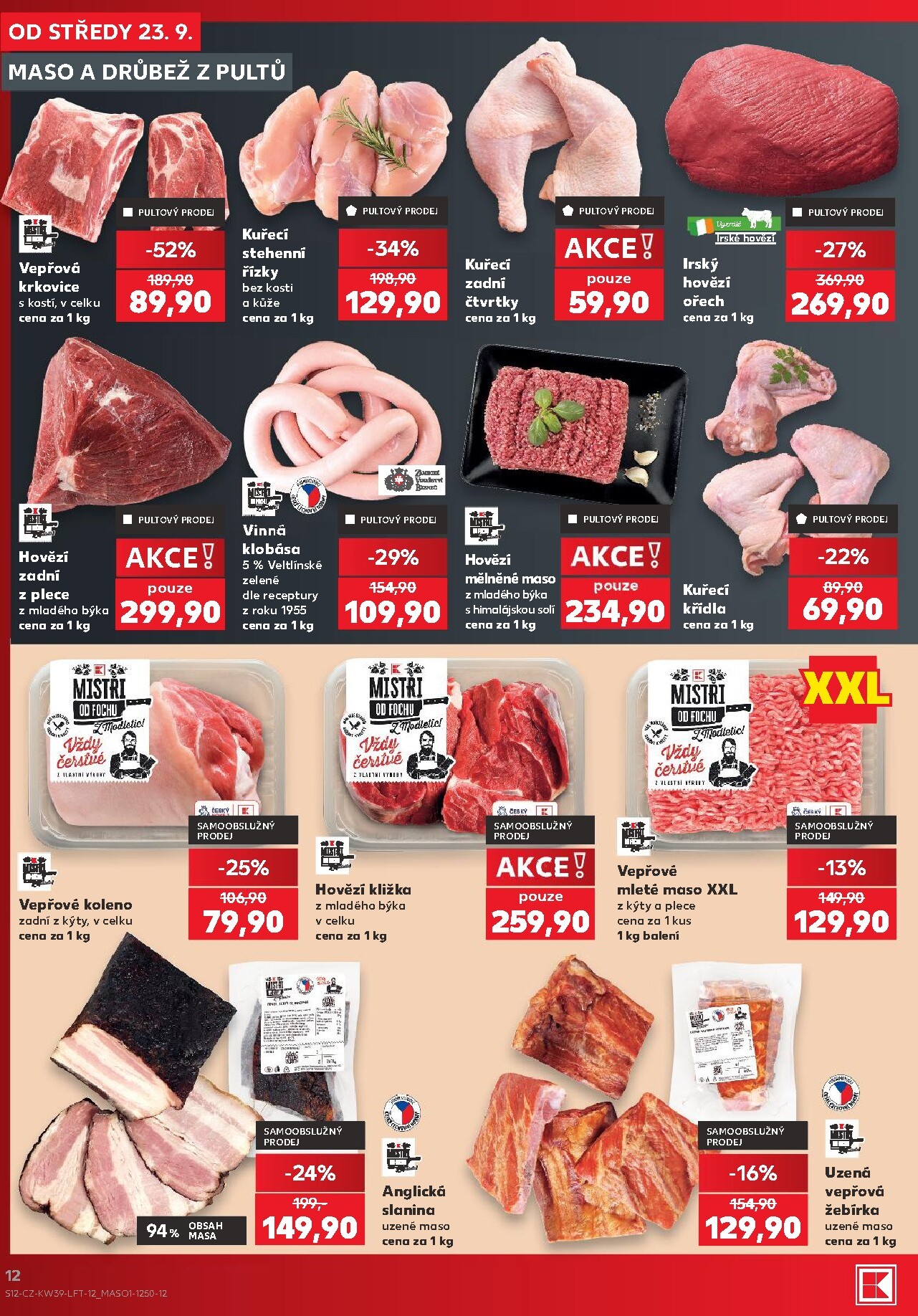 kaufland - Kaufland - Kolín leták na příští týden od středy 23.09.2026 do úterý 29.09.2026 - page: 12
