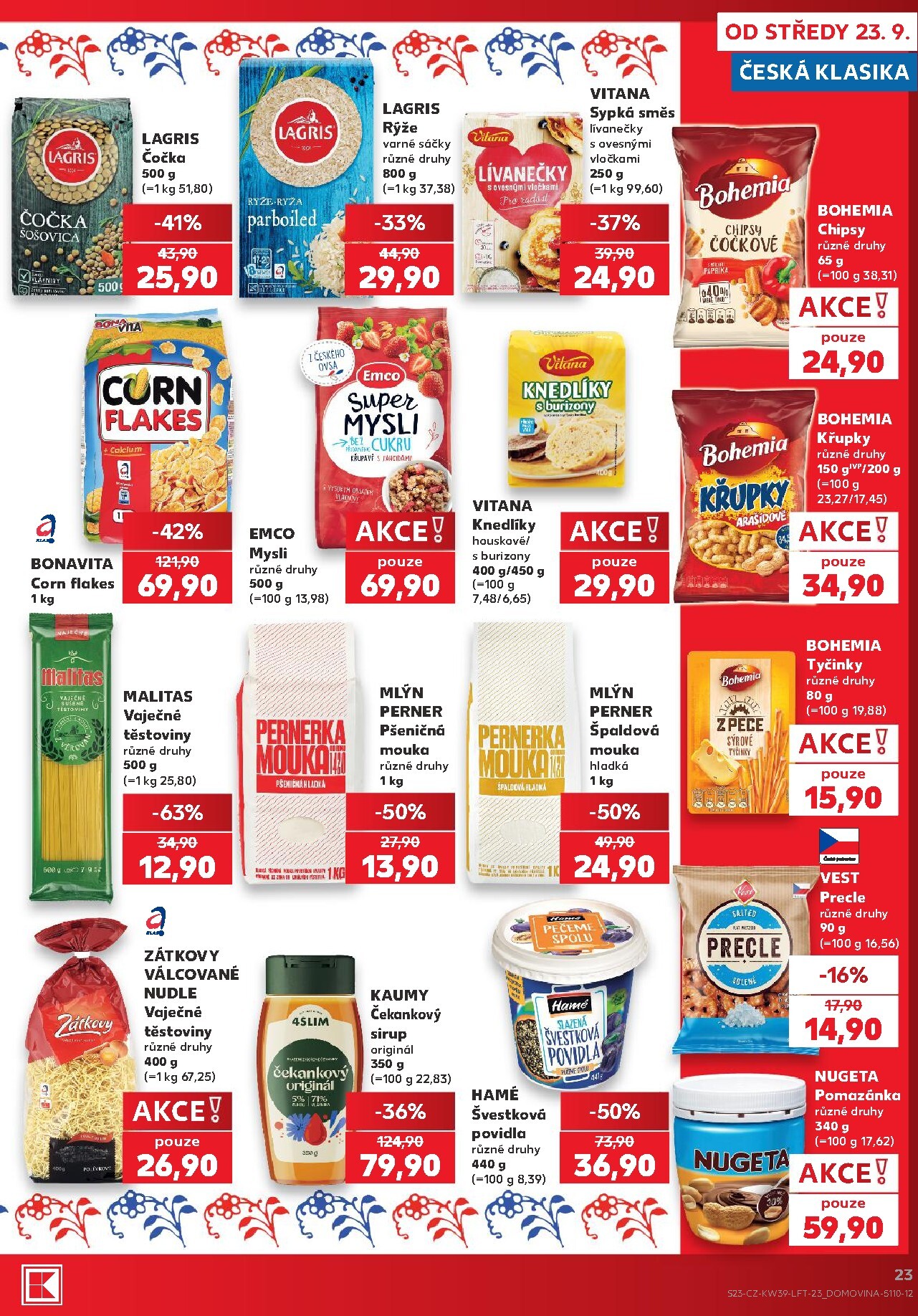 kaufland - Kaufland - Kolín leták na příští týden od středy 23.09.2026 do úterý 29.09.2026 - page: 23