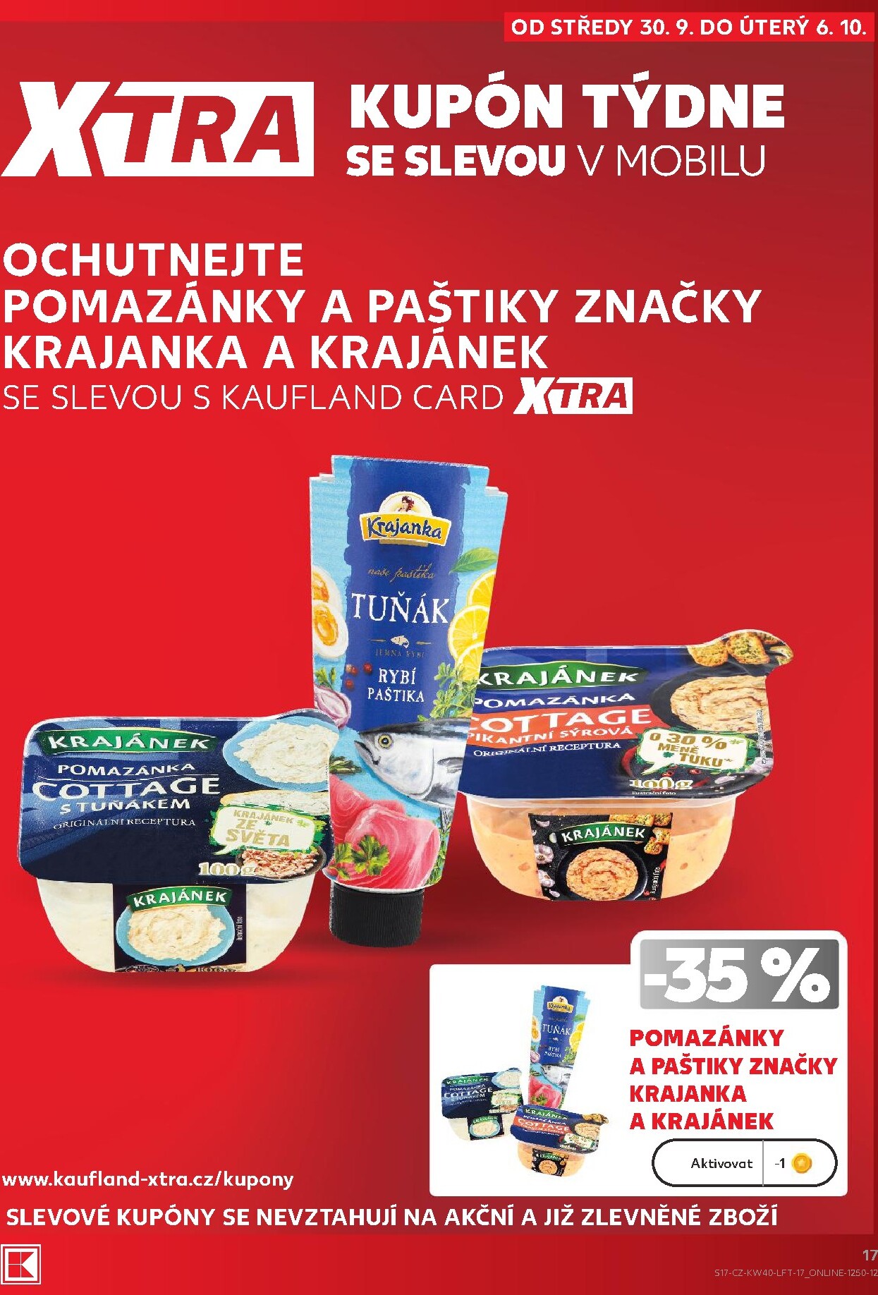 kaufland - Budoucí Kaufland - Praha 4 leták platný od středy 30.09.2026 do úterý 06.10.2026 - page: 17