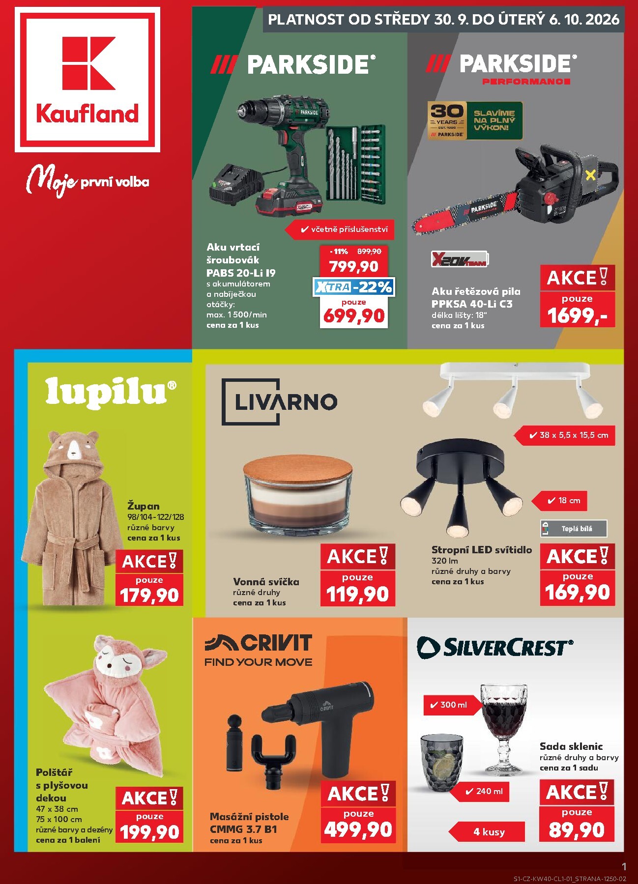 kaufland - Budoucí Kaufland - Ostrava - Spotřební zboží leták platný od středy 30.09.2026 do úterý 06.10.2026