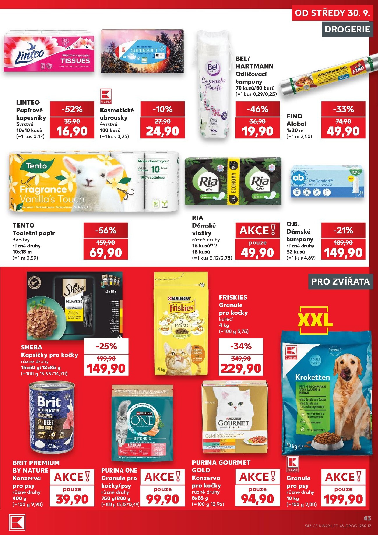 kaufland - Budoucí Kaufland - Kolín leták platný od středy 30.09.2026 do úterý 06.10.2026 - page: 43