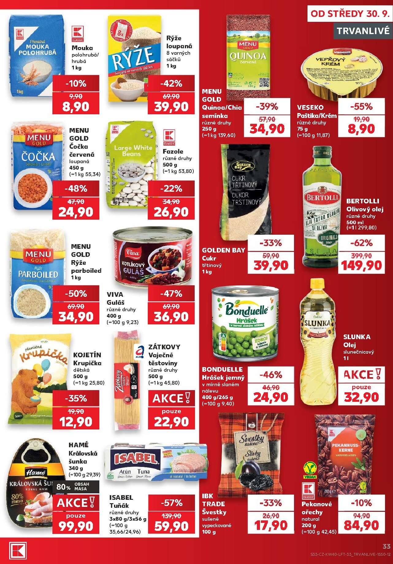 kaufland - Budoucí Kaufland - Kolín leták platný od středy 30.09.2026 do úterý 06.10.2026 - page: 33