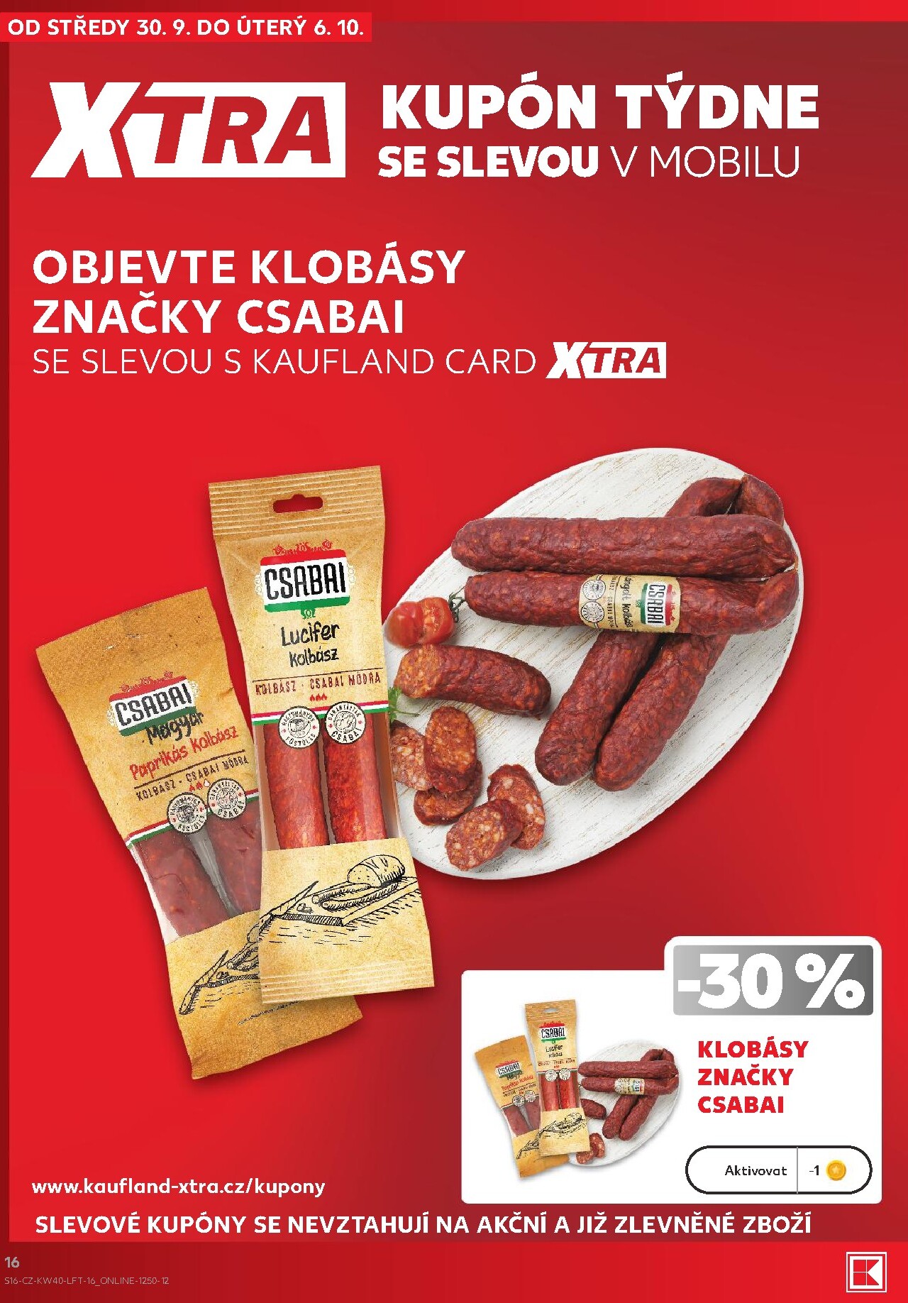kaufland - Budoucí Kaufland - Kolín leták platný od středy 30.09.2026 do úterý 06.10.2026 - page: 16