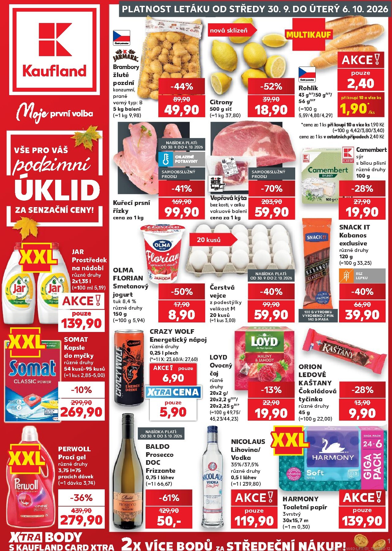 kaufland - Budoucí Kaufland - Kolín leták platný od středy 30.09.2026 do úterý 06.10.2026 - page: 1