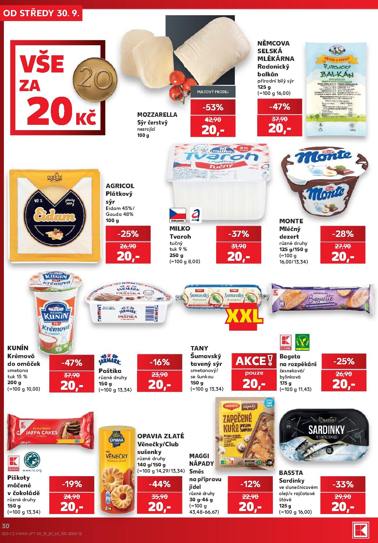 kaufland - Budoucí Kaufland - Kolín leták platný od středy 30.09.2026 do úterý 06.10.2026 - page: 30