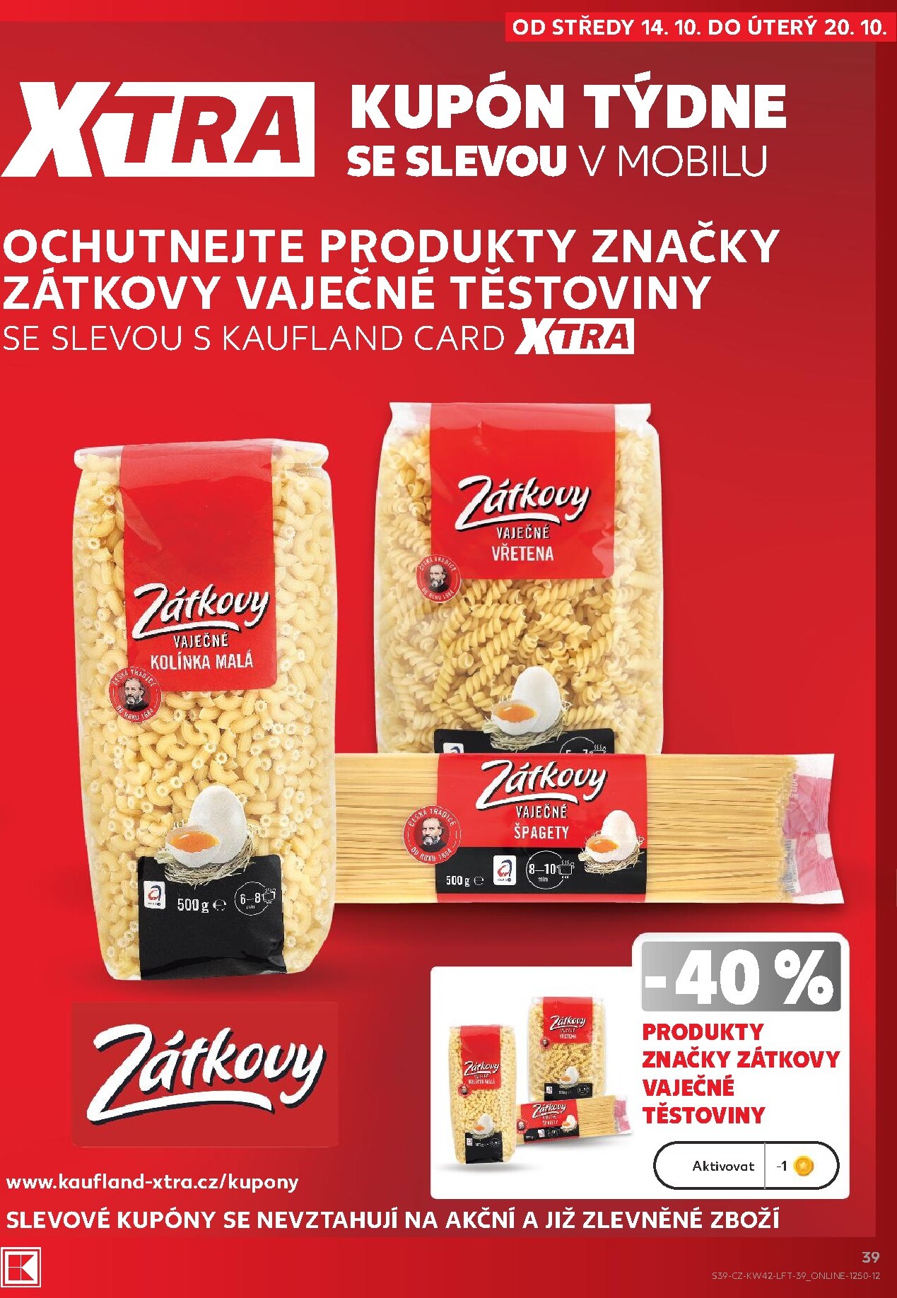 kaufland - Kaufland - Ostrava leták na příští týden od středy 14.10.2026 do úterý 20.10.2026 - page: 39