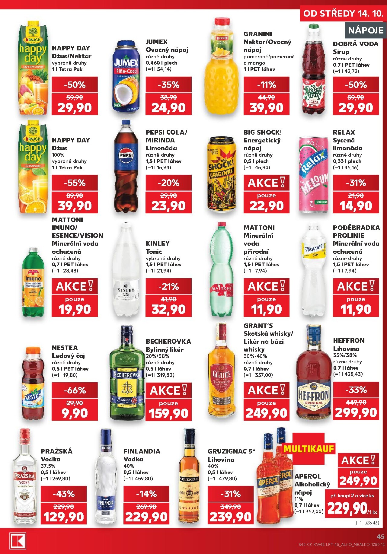 kaufland - Kaufland - Brno leták na příští týden od středy 14.10.2026 do úterý 20.10.2026 - page: 45