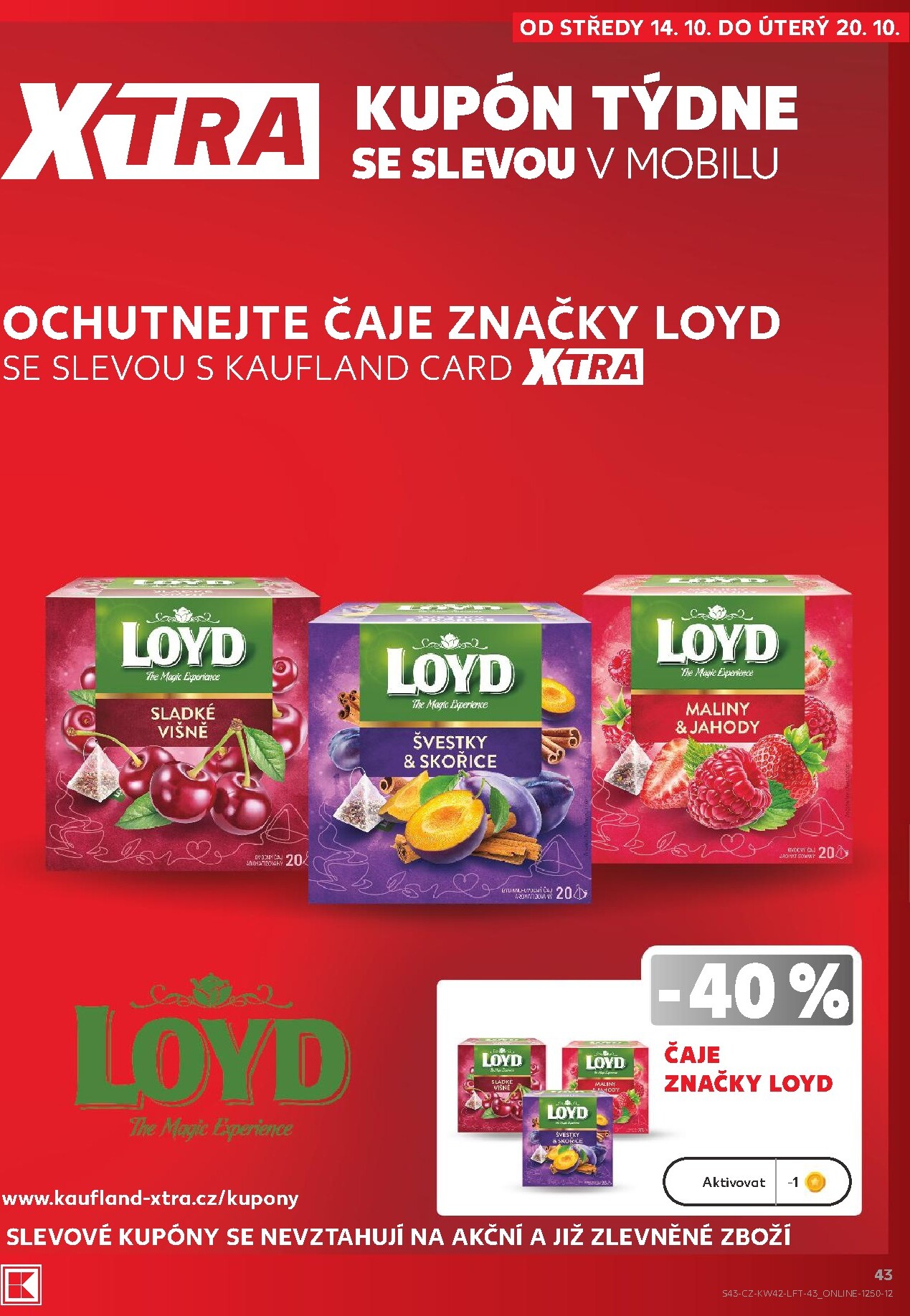 kaufland - Kaufland - Brno leták na příští týden od středy 14.10.2026 do úterý 20.10.2026 - page: 43