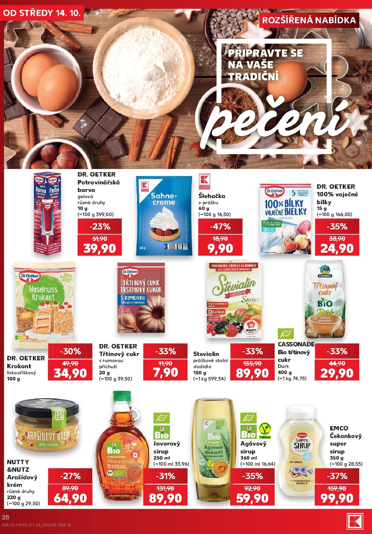 kaufland - Kaufland - Brno leták na příští týden od středy 14.10.2026 do úterý 20.10.2026 - page: 28