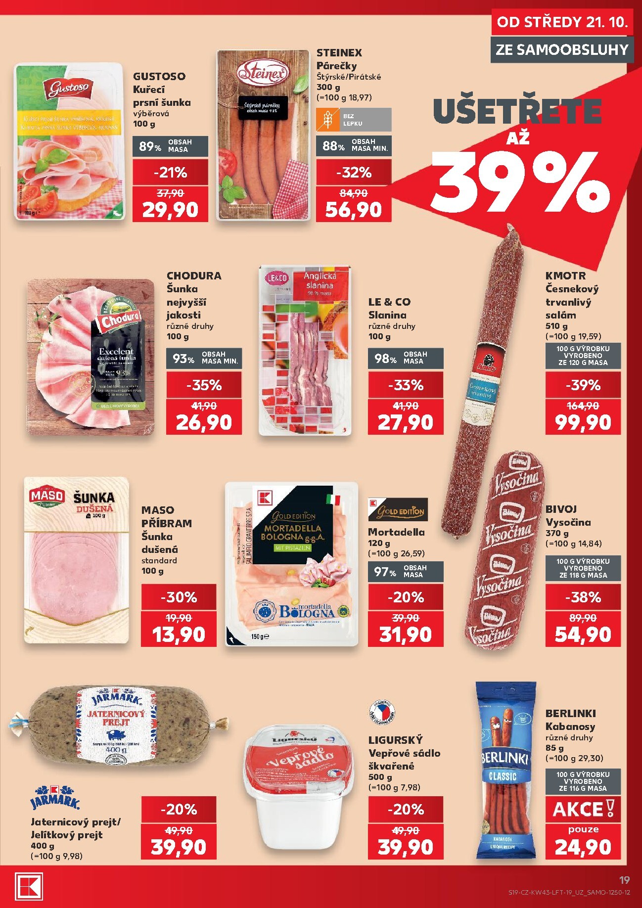 kaufland - Kaufland - Brno leták na příští týden od středy 21.10.2026 do úterý 27.10.2026 - page: 19