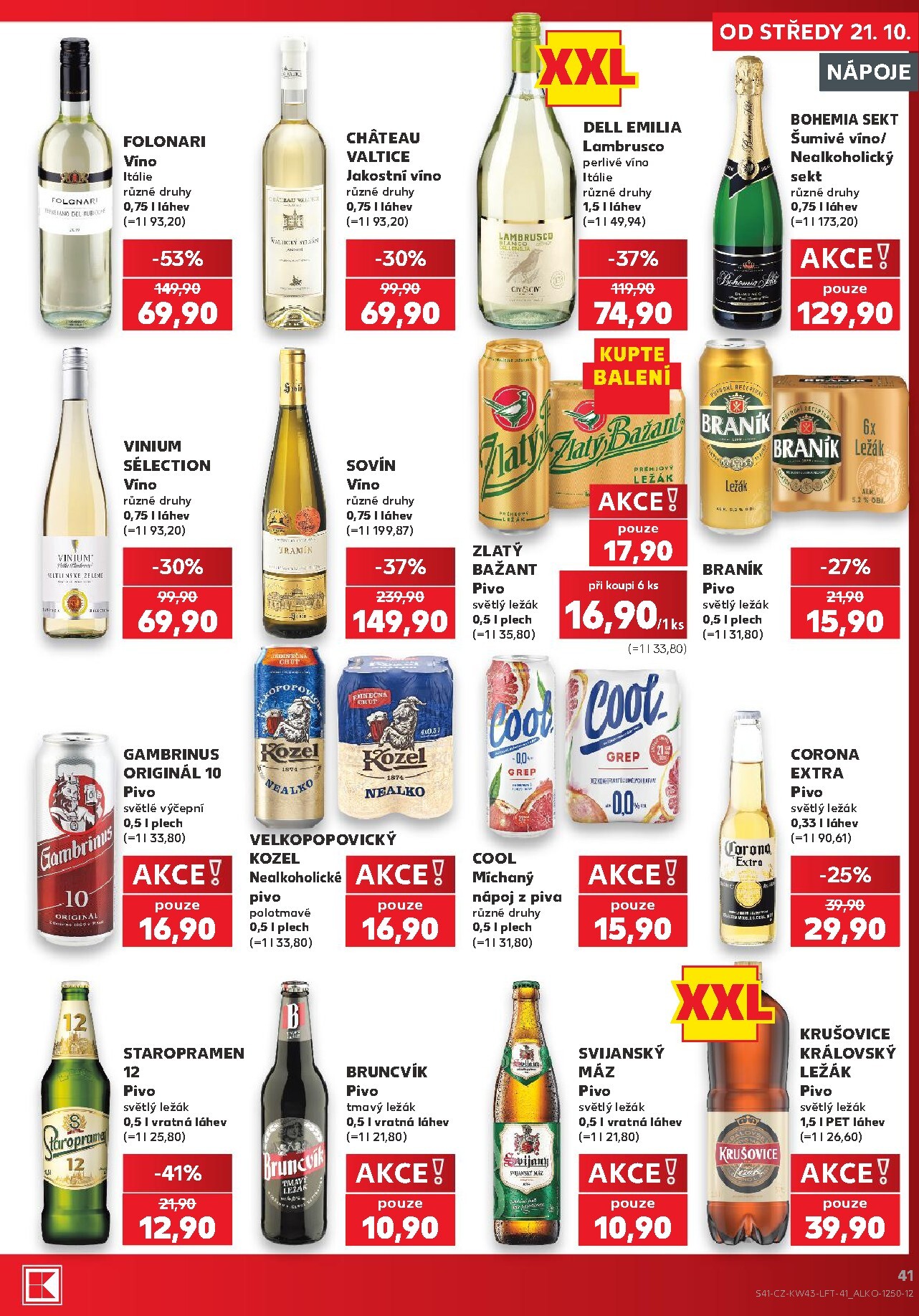 kaufland - Kaufland - Kolín leták na příští týden od středy 21.10.2026 do úterý 27.10.2026 - page: 41