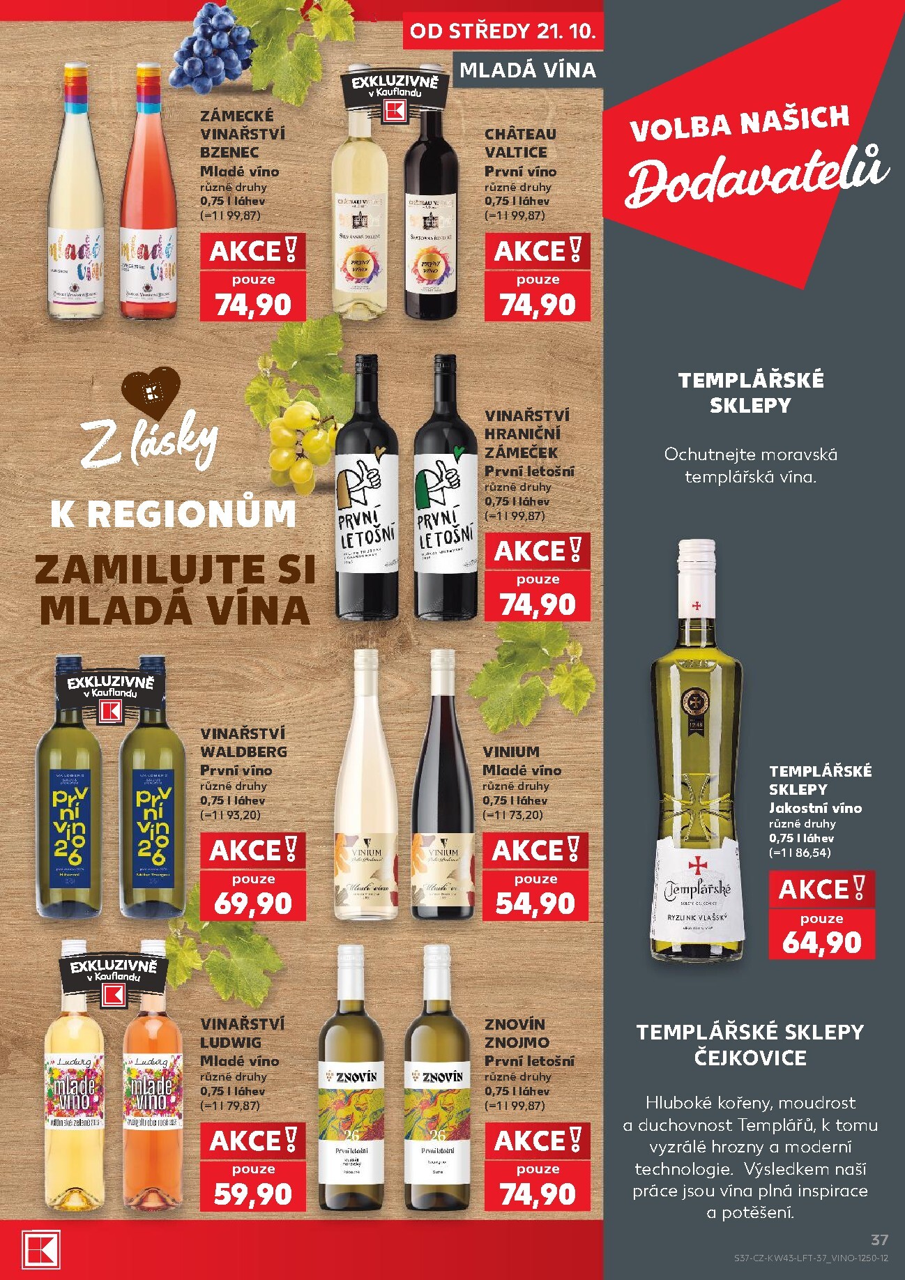 kaufland - Kaufland - Kolín leták na příští týden od středy 21.10.2026 do úterý 27.10.2026 - page: 37