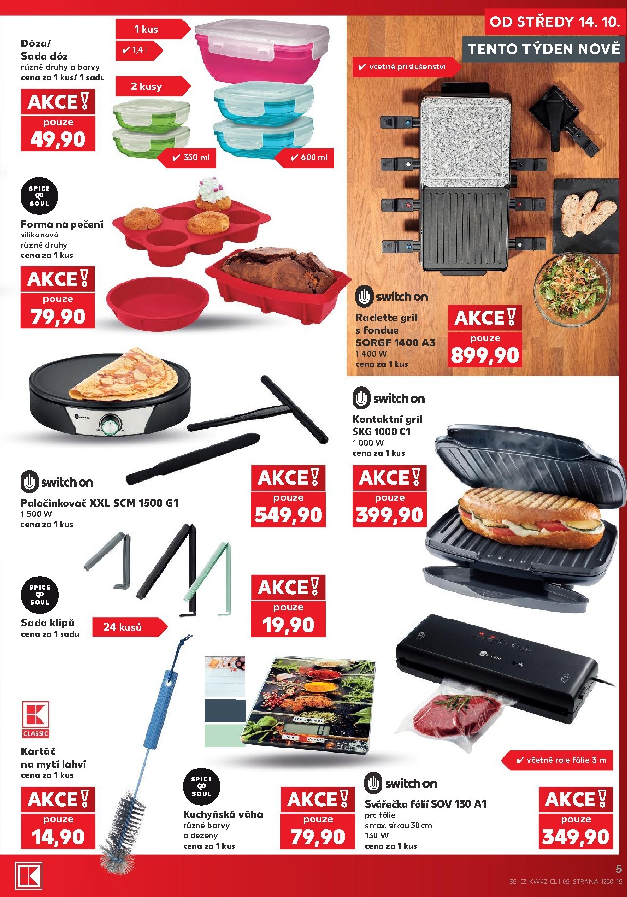 kaufland - Aktuální Kaufland - Ostrava - Spotřební zboží leták platný od středy 14.10.2026 do úterý 20.10.2026 - page: 5