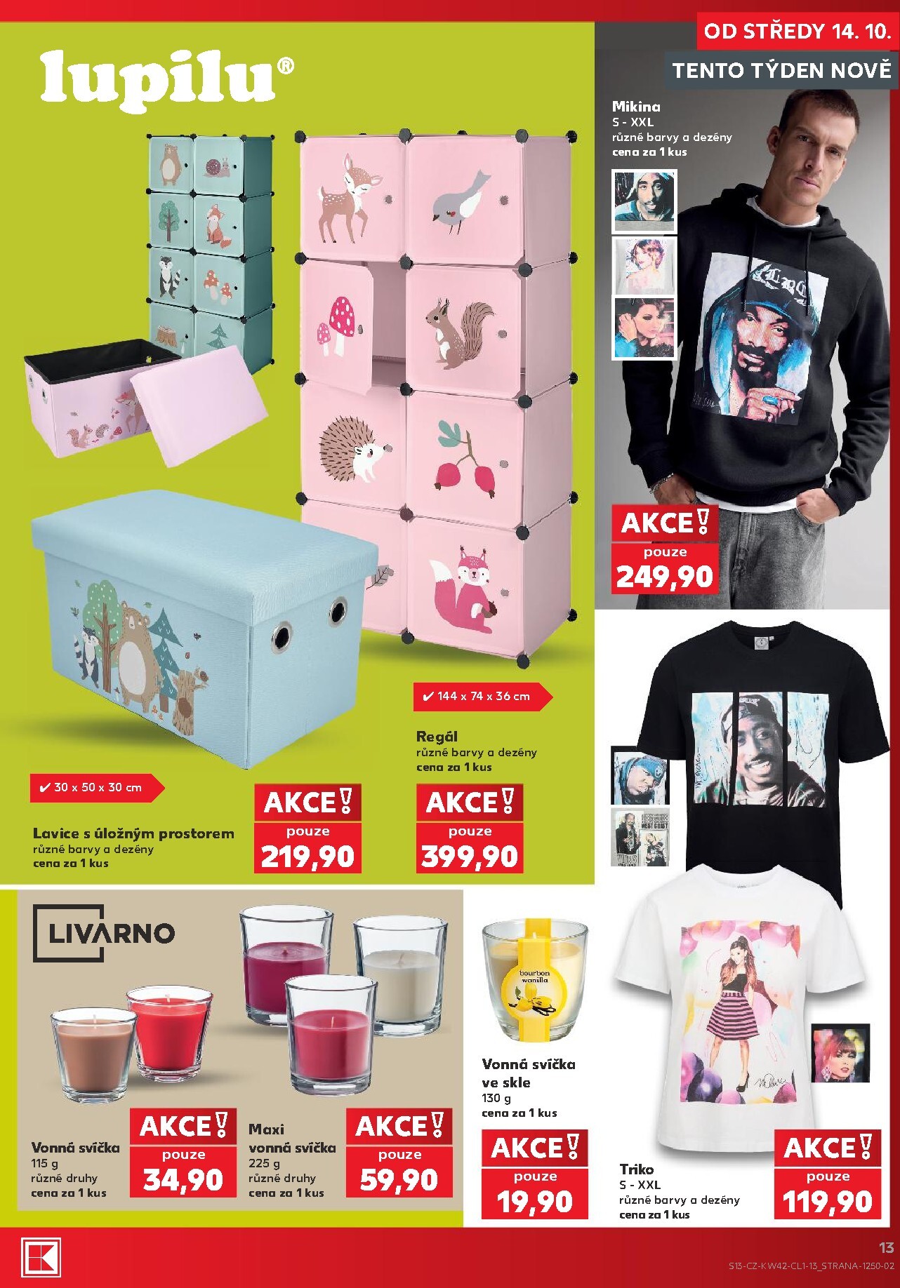 kaufland - Aktuální Kaufland - Kolín - Spotřební zboží leták platný od středy 14.10.2026 do úterý 20.10.2026 - page: 13