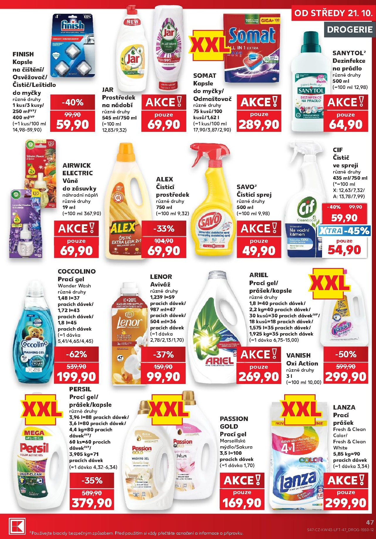 kaufland - Aktuální Kaufland - Praha 4 leták platný od středy 21.10.2026 do úterý 27.10.2026 - page: 47