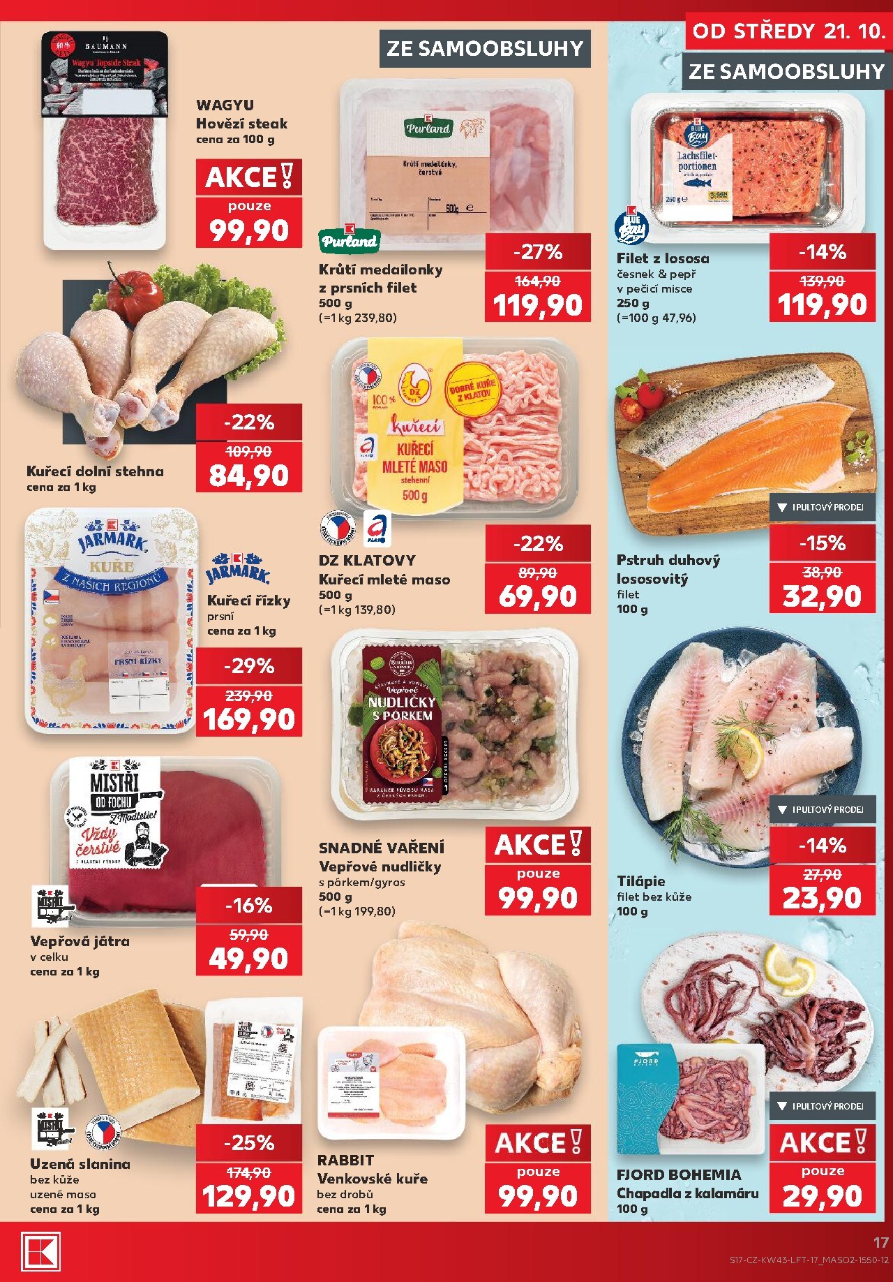 kaufland - Aktuální Kaufland - Praha 4 leták platný od středy 21.10.2026 do úterý 27.10.2026 - page: 17