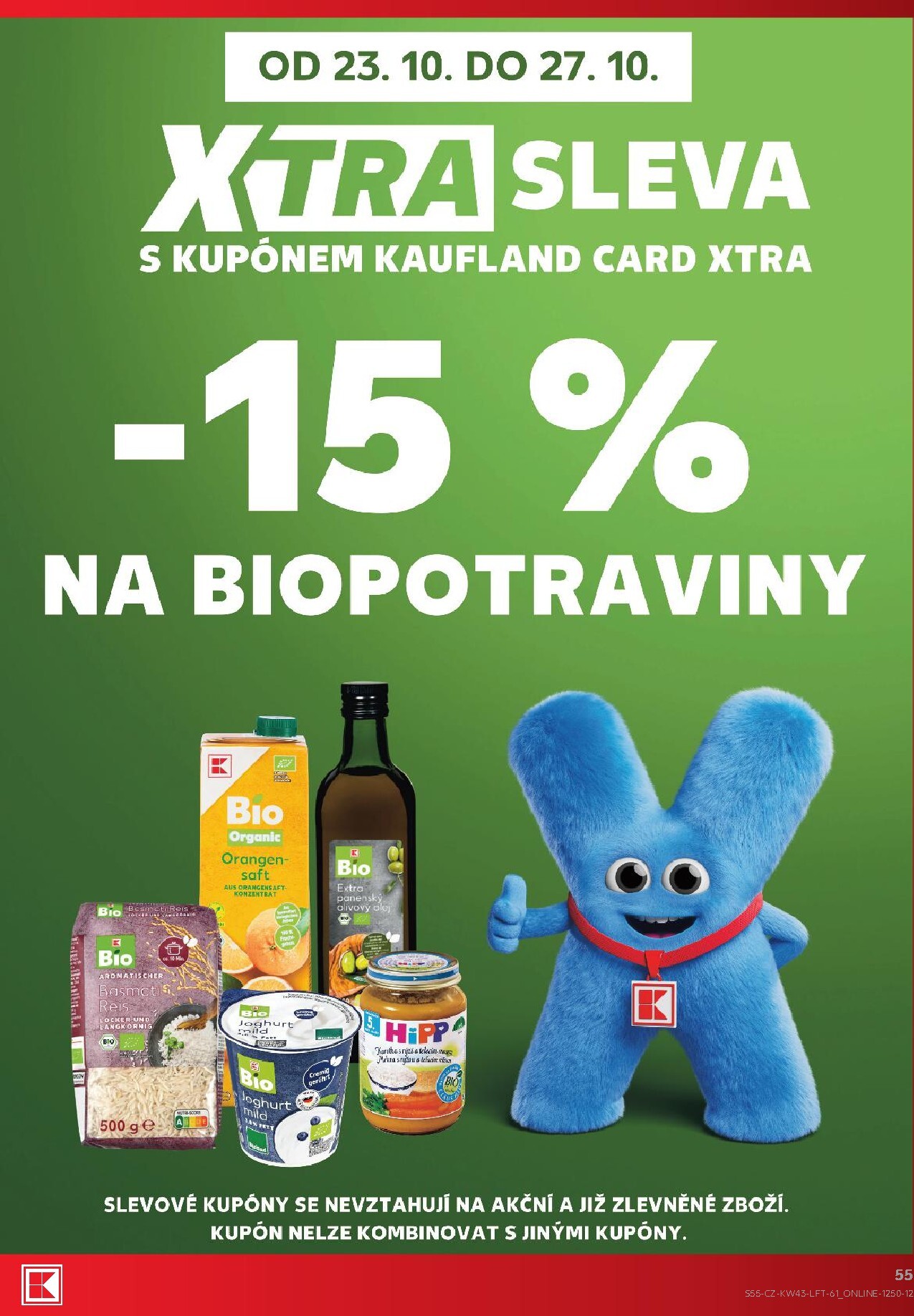 kaufland - Aktuální Kaufland - Praha 4 leták platný od středy 21.10.2026 do úterý 27.10.2026 - page: 55