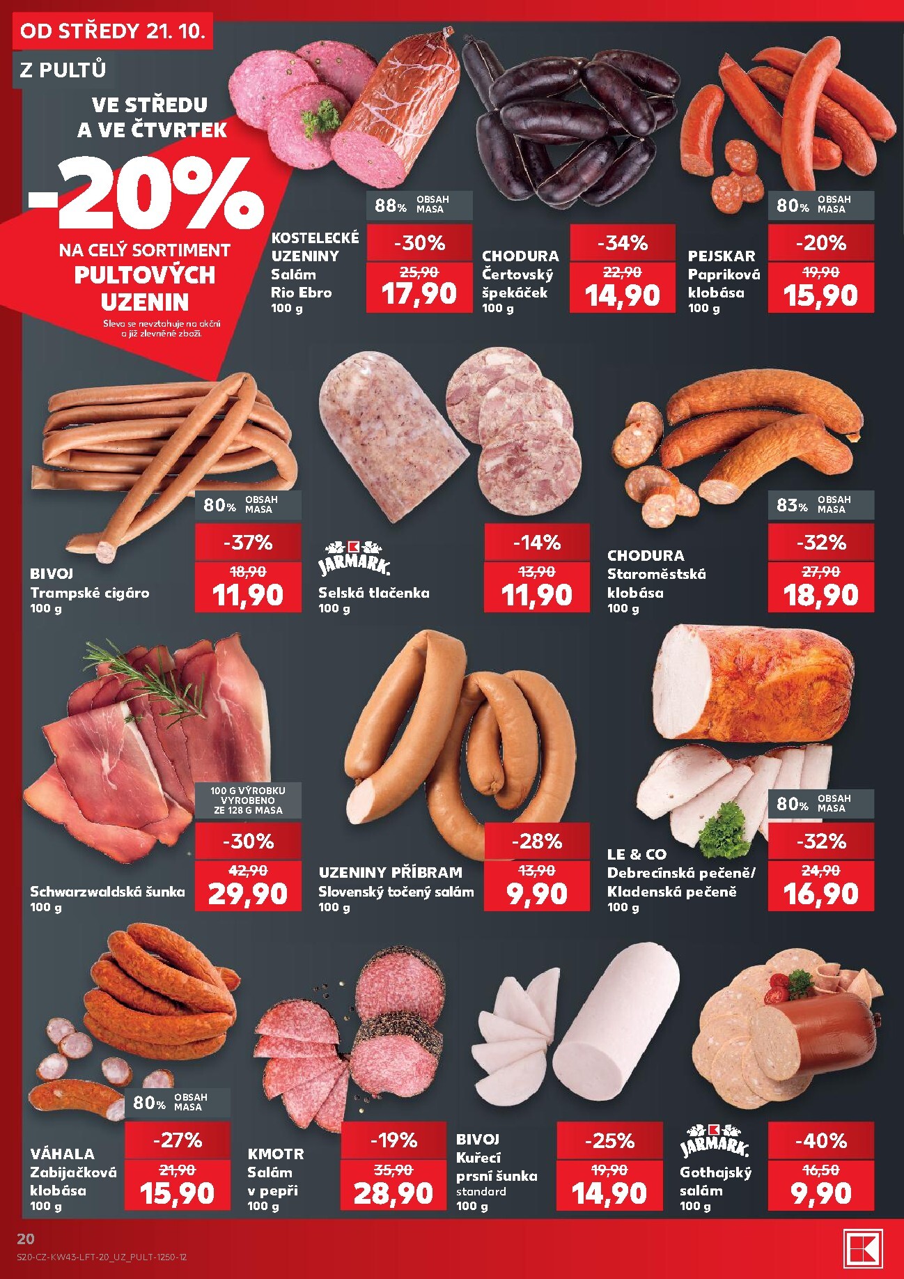 kaufland - Aktuální Kaufland - Praha 4 leták platný od středy 21.10.2026 do úterý 27.10.2026 - page: 20