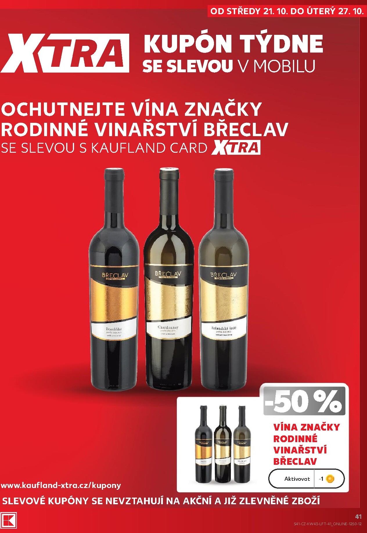 kaufland - Aktuální Kaufland - Praha 4 leták platný od středy 21.10.2026 do úterý 27.10.2026 - page: 41