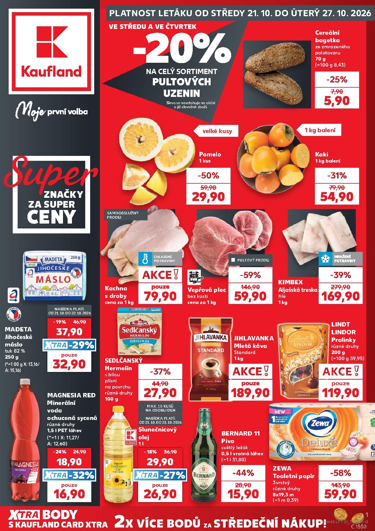 kaufland - Aktuální Kaufland - Praha 4 leták platný od středy 21.10.2026 do úterý 27.10.2026