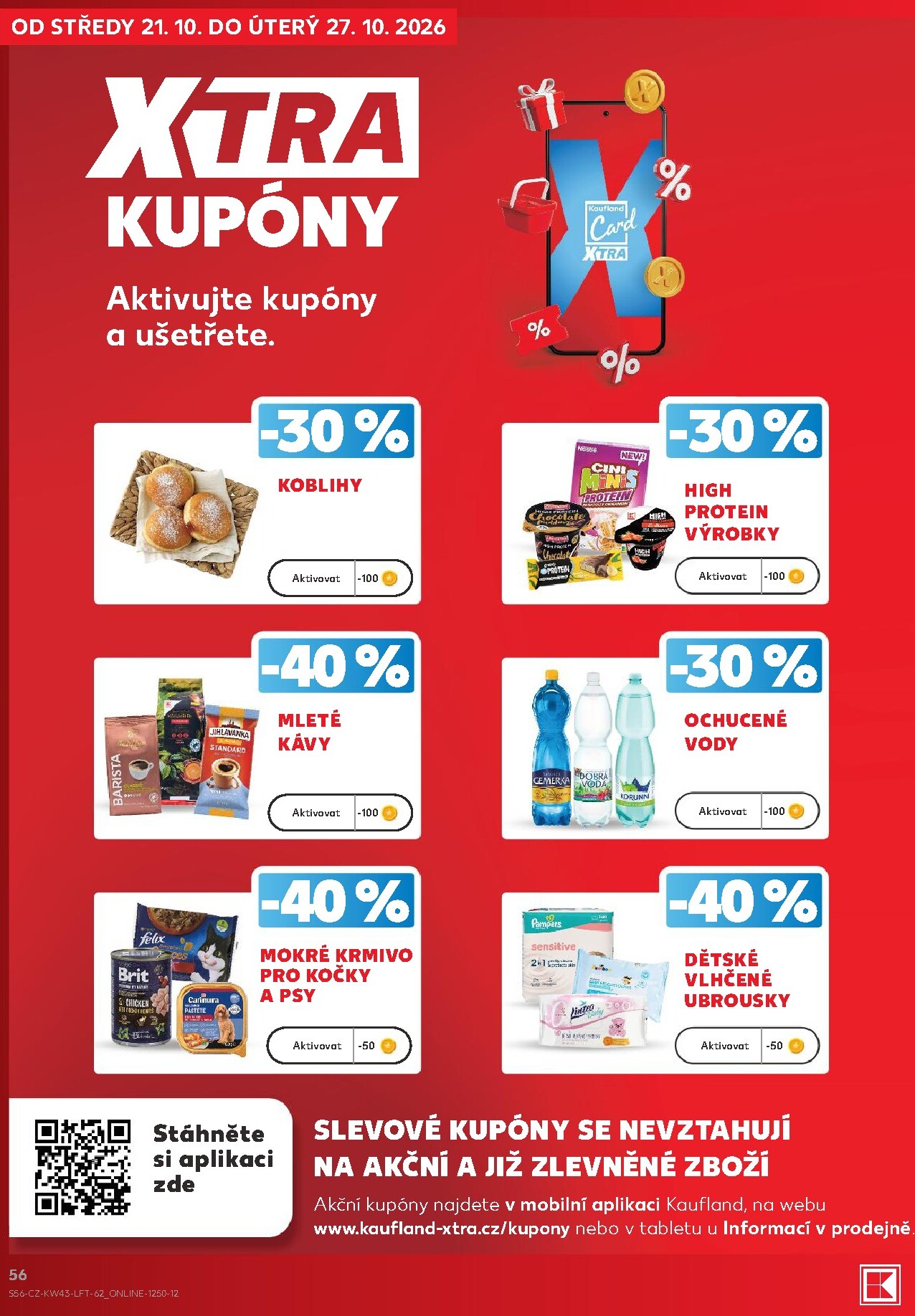 kaufland - Aktuální Kaufland - Praha 4 leták platný od středy 21.10.2026 do úterý 27.10.2026 - page: 56