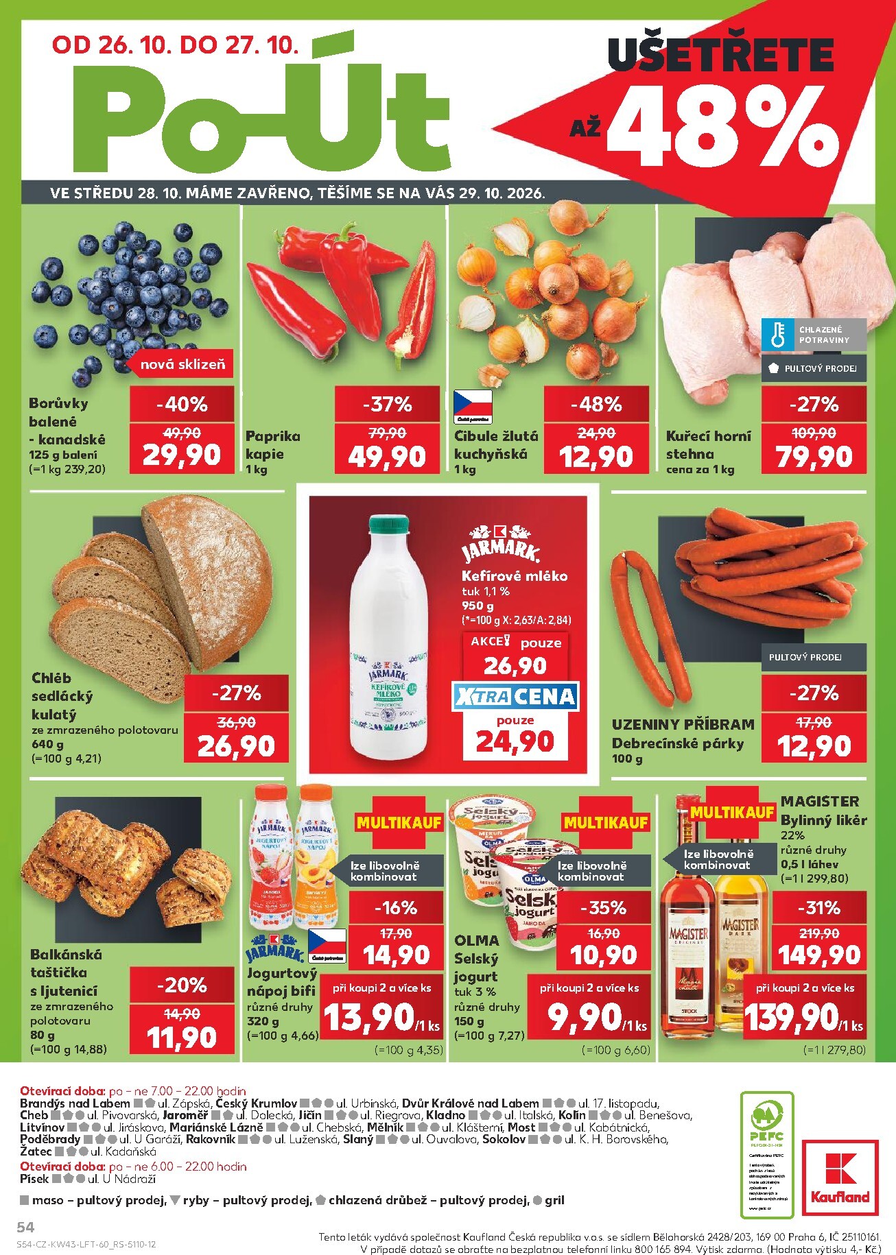 kaufland - Aktuální Kaufland - Kolín leták platný od středy 21.10.2026 do úterý 27.10.2026 - page: 54