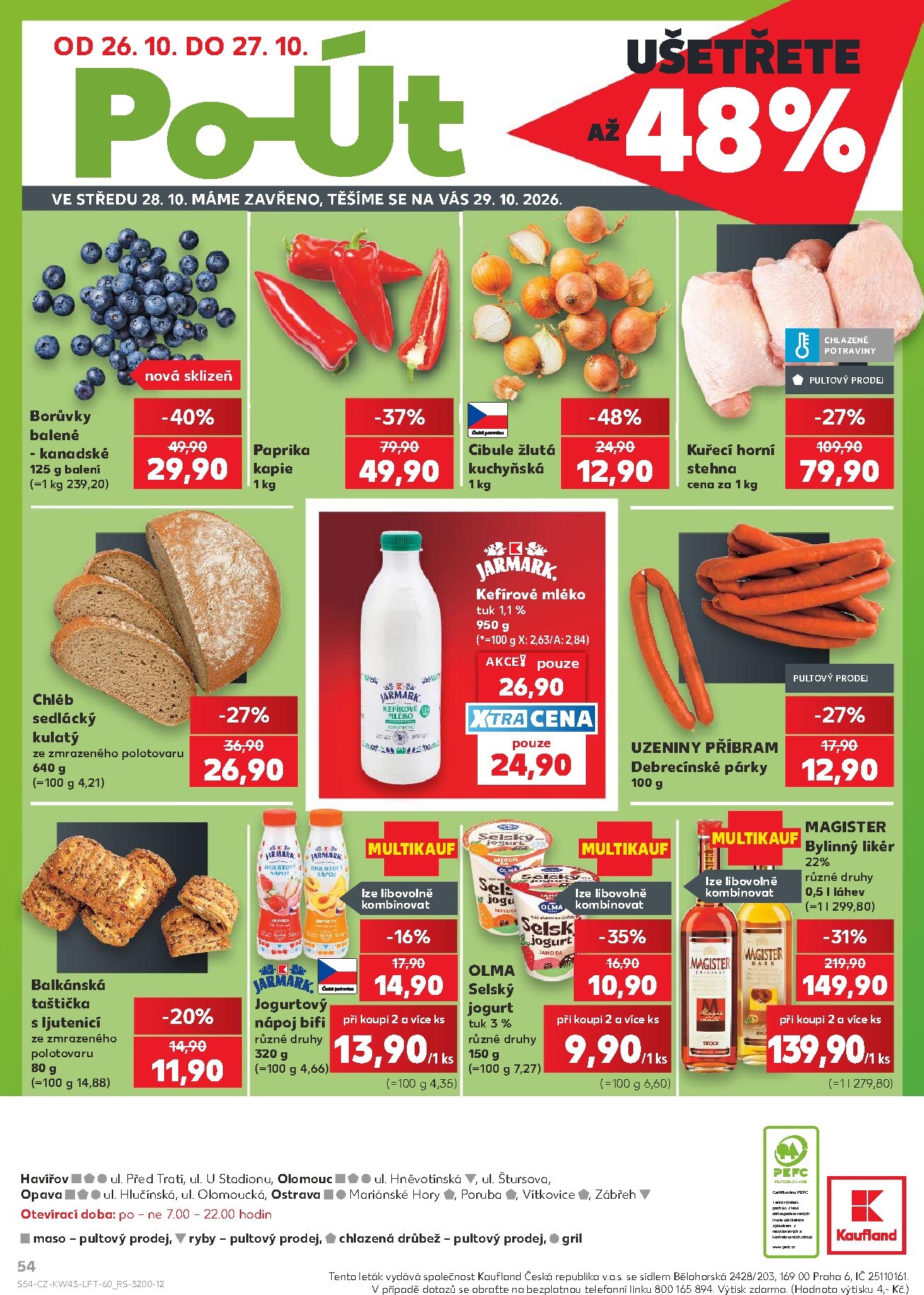 kaufland - Aktuální Kaufland - Ostrava leták platný od středy 21.10.2026 do úterý 27.10.2026 - page: 54