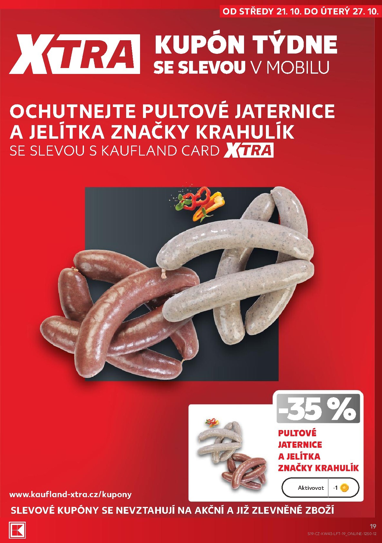 kaufland - Aktuální Kaufland - Ostrava leták platný od středy 21.10.2026 do úterý 27.10.2026 - page: 19