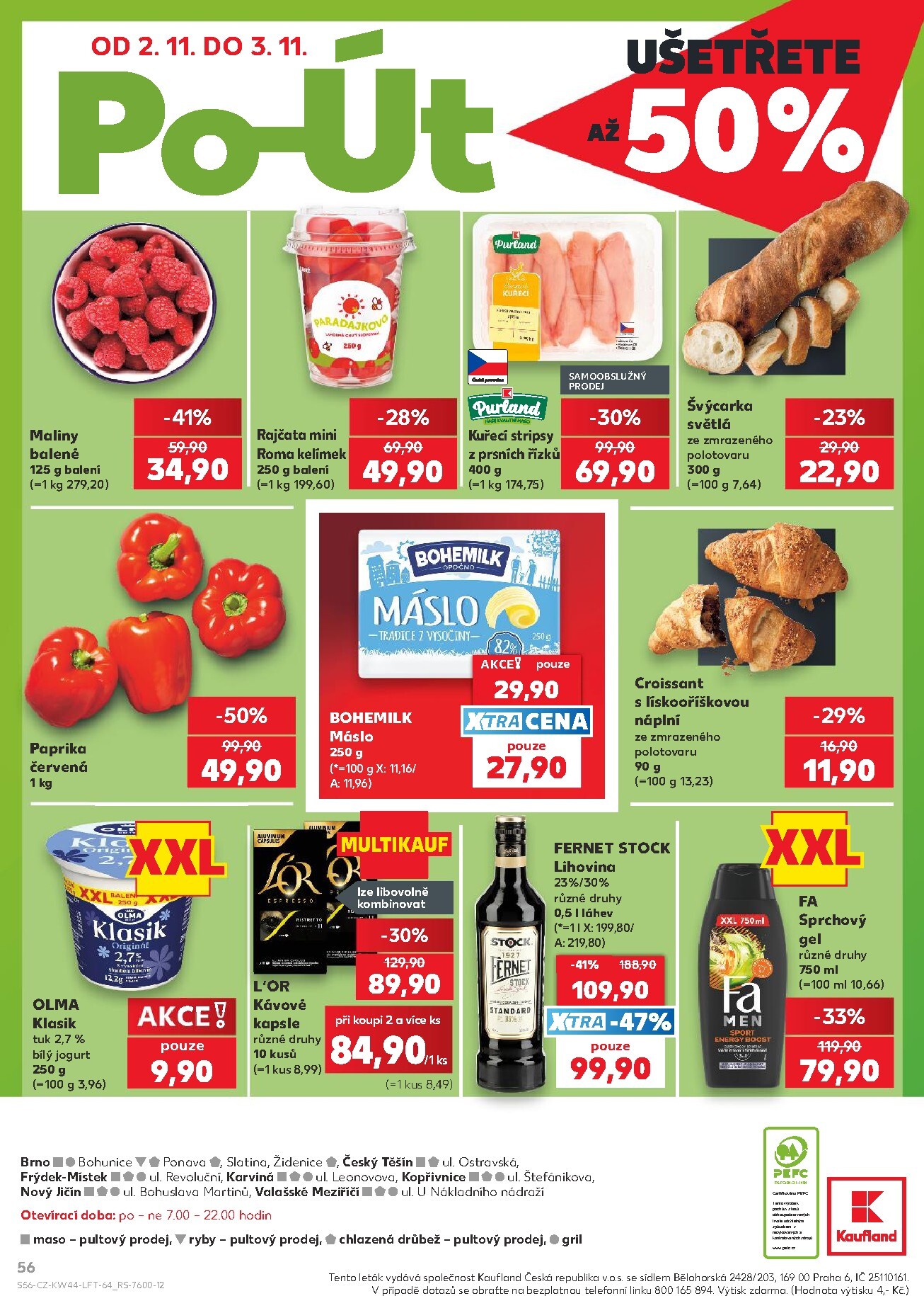 kaufland - Budoucí Kaufland - Brno leták platný od čtvrtka 29.10.2026 do úterý 03.11.2026 - page: 56