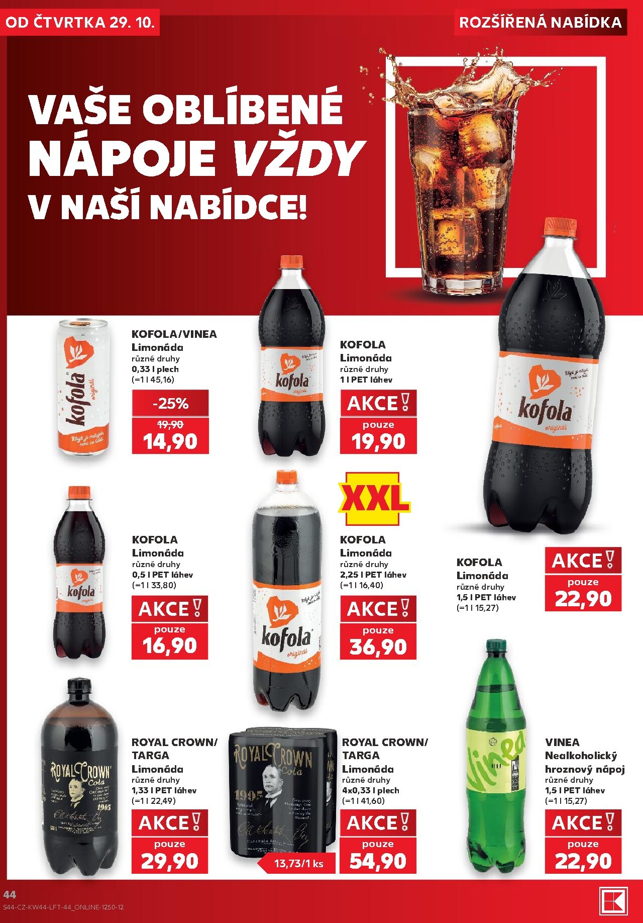 kaufland - Budoucí Kaufland - Brno leták platný od čtvrtka 29.10.2026 do úterý 03.11.2026 - page: 44